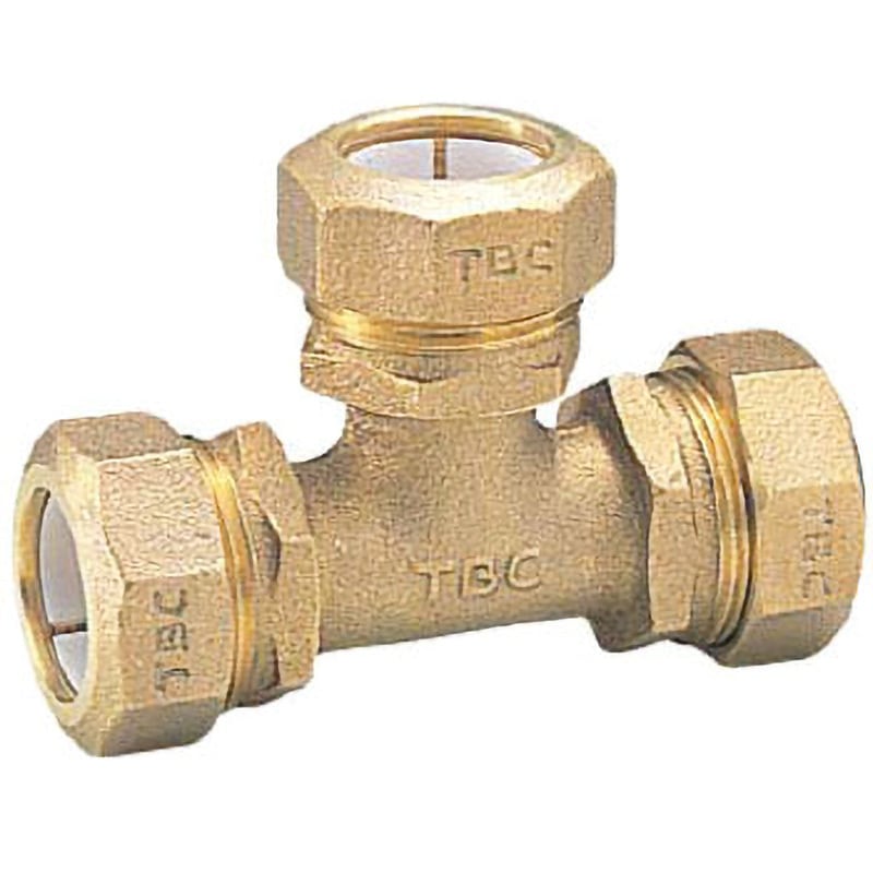 25X20 T-1-L SPジョイント TBC(タブチ) 水道水 チーズ 呼び径25×20mm