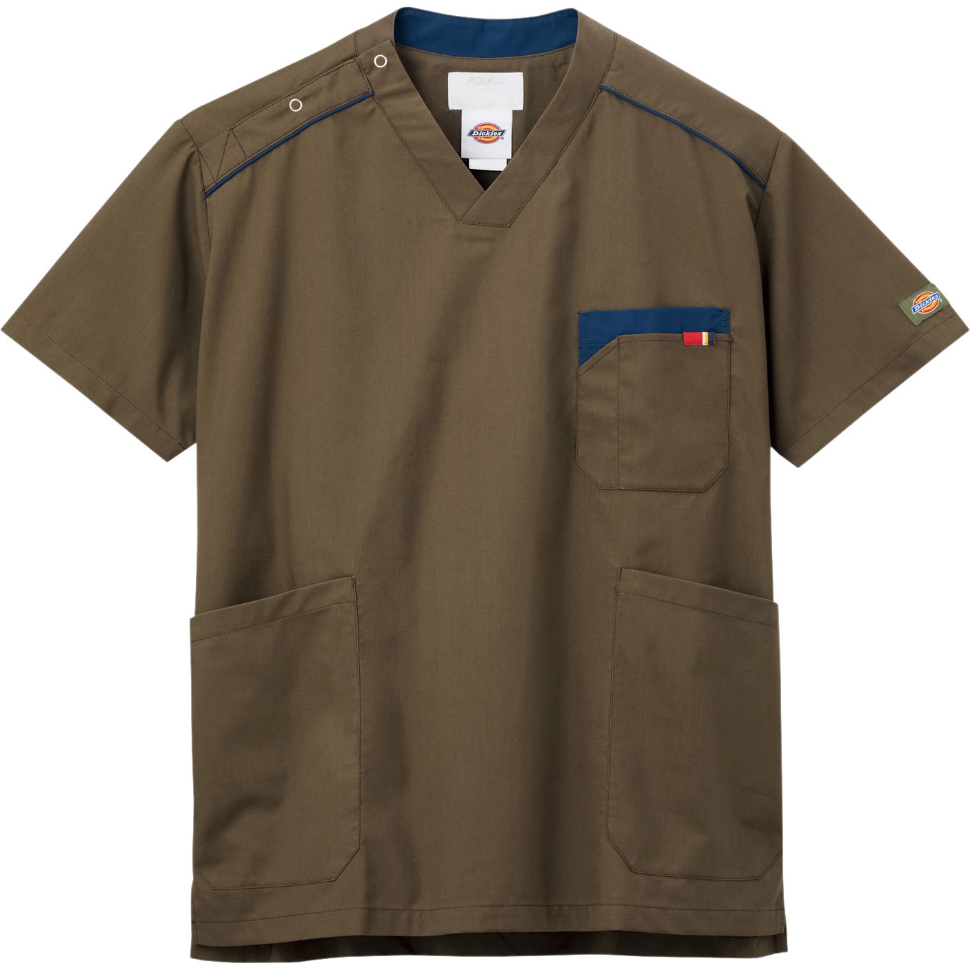 7111SC スクラブ Dickies(ディッキーズ) カーキ色 サイズLL 7111SC