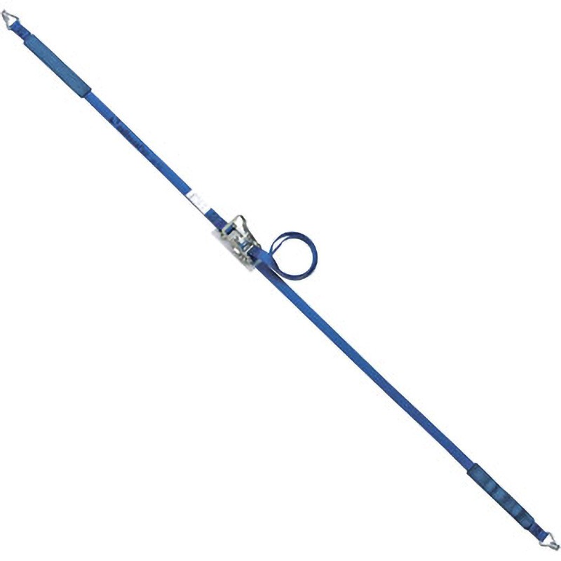 R2N13 ラッシングベルト(ラチェットバックル式) allsafe 荷重470kg ブルー ベルト幅25mmベルト長さ巻取側3m
