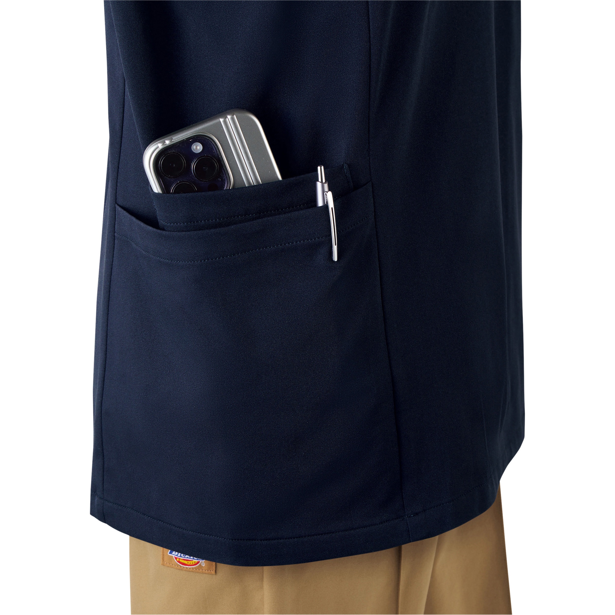 7113SC スクラブ Dickies(ディッキーズ) ダークネイビー×ベ-ジュ色