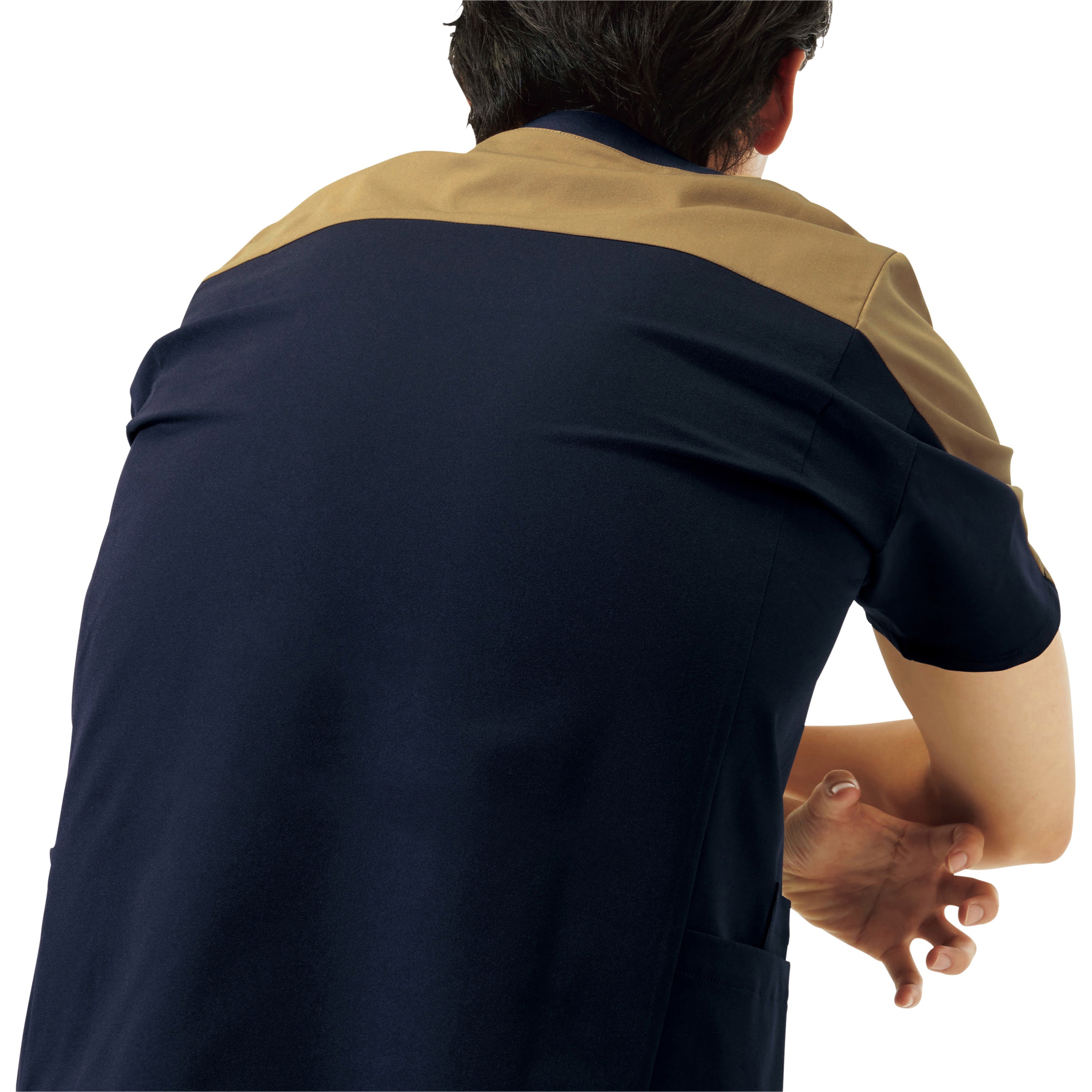 7113SC スクラブ Dickies(ディッキーズ) ダークネイビー×ベ-ジュ色