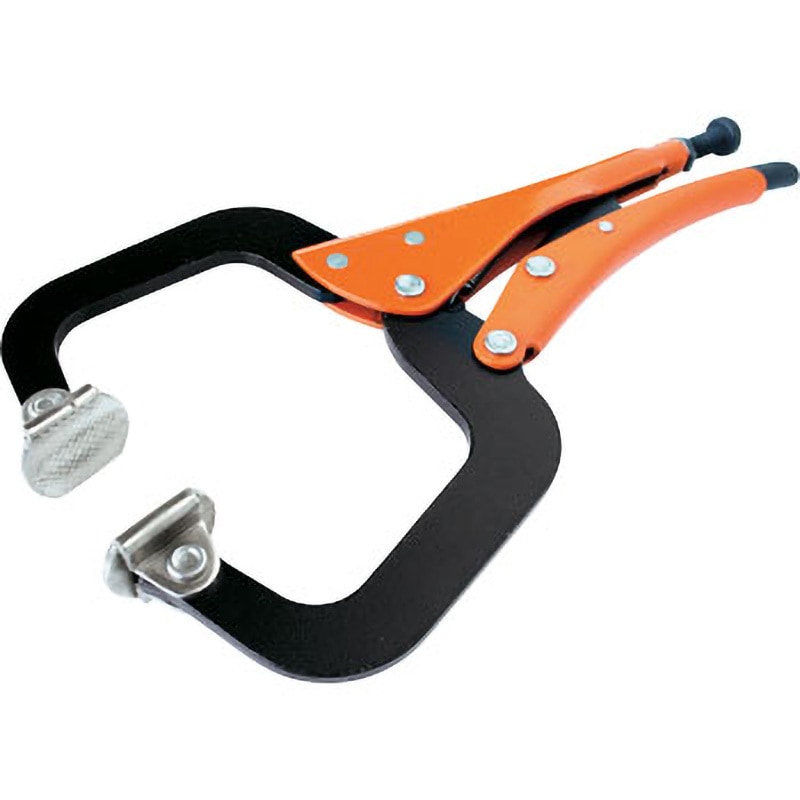 224-18 C型グリッププライヤー(自在金具付) GRIP-ON TOOLS S.A 全長470mm最大口開き240mm