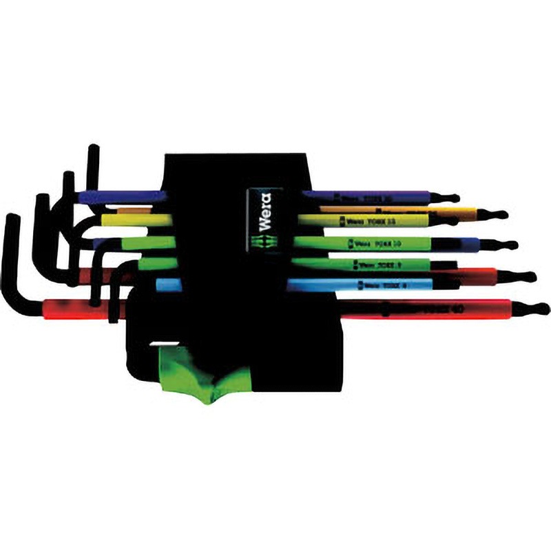 073599 マルチカラー いじり止め付ボールポイントトルクス(R)レンチセント 1セット Wera 【通販モノタロウ】