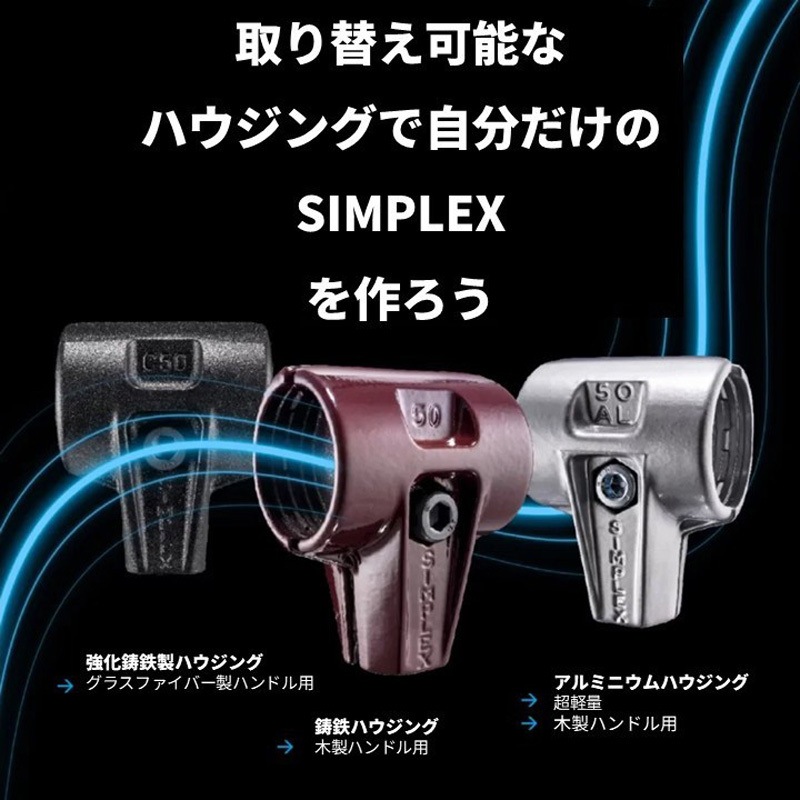 3209.080 シンプレックスハンマー用替ヘッド Roemheld Halder