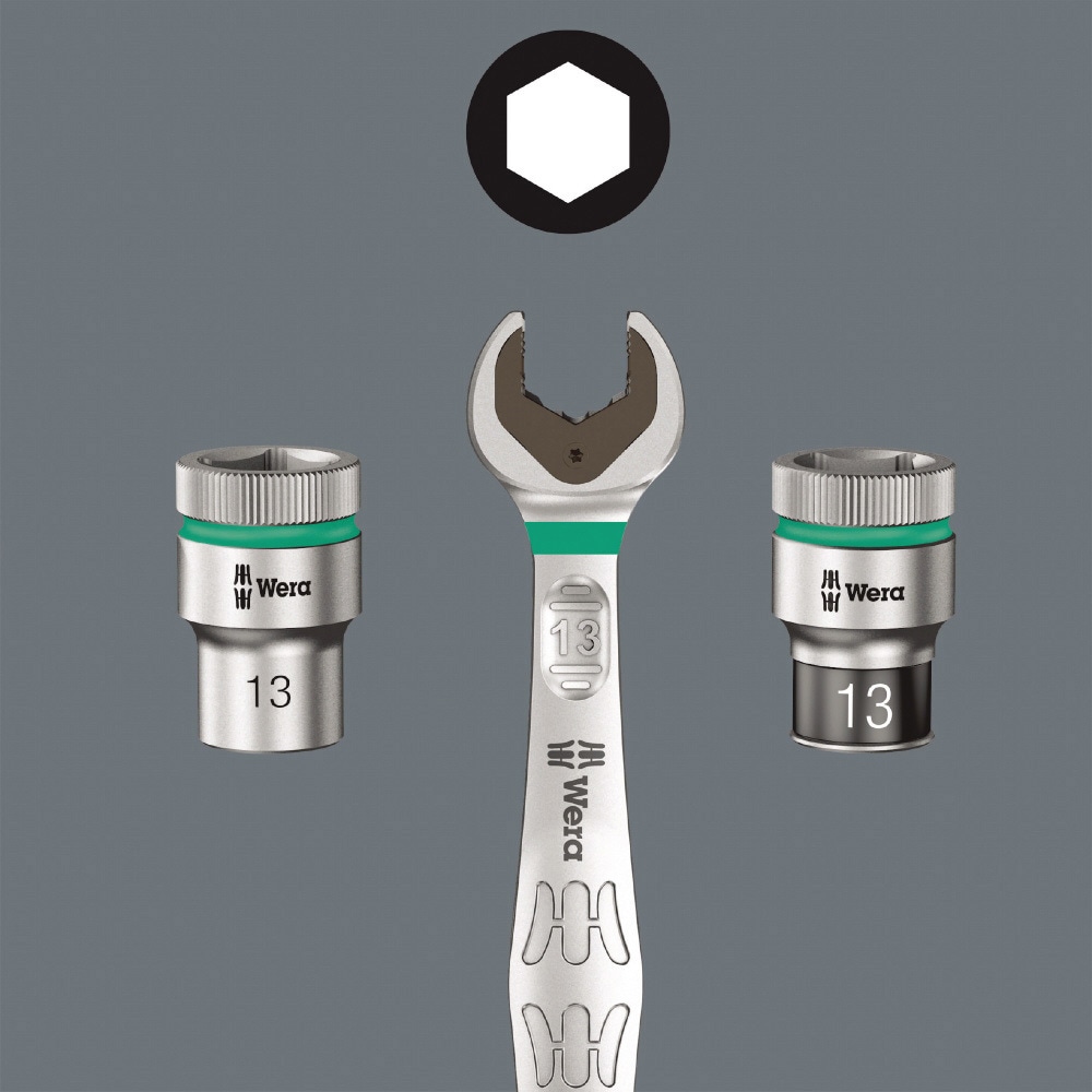 004016 サイクロップラチェット・スピード セット Wera 差込角6.35mm
