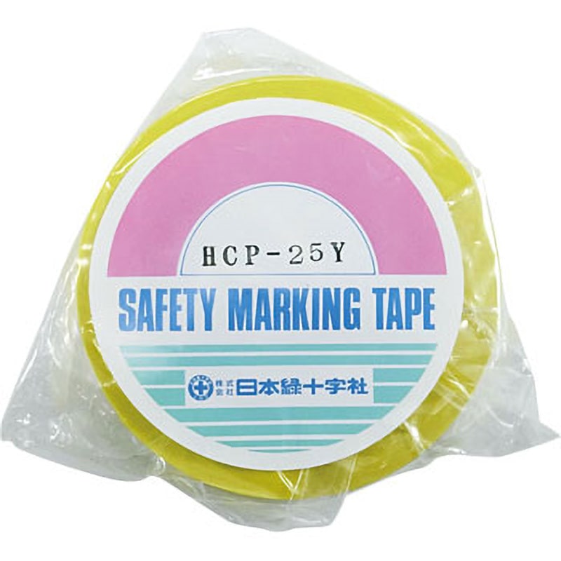 おまとめ用 まとめ) 日本緑十字社 HCP-25W クリーンルーム用ラインテープ 白