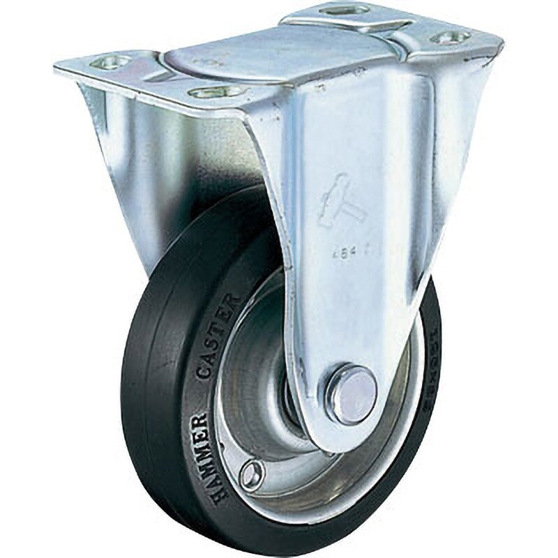 ハンマー 固定式ウレタン車輪（ラジアルボールベアリング）１００ｍｍ