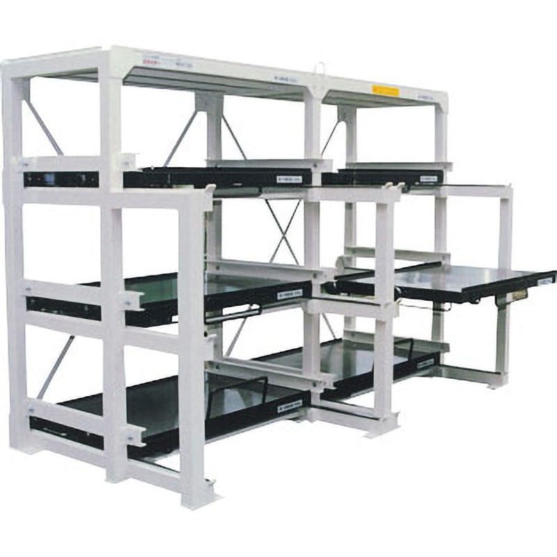 N8W-1500 スライダーラックNシリーズ (2000kg/段) 日向製作所 2連型 