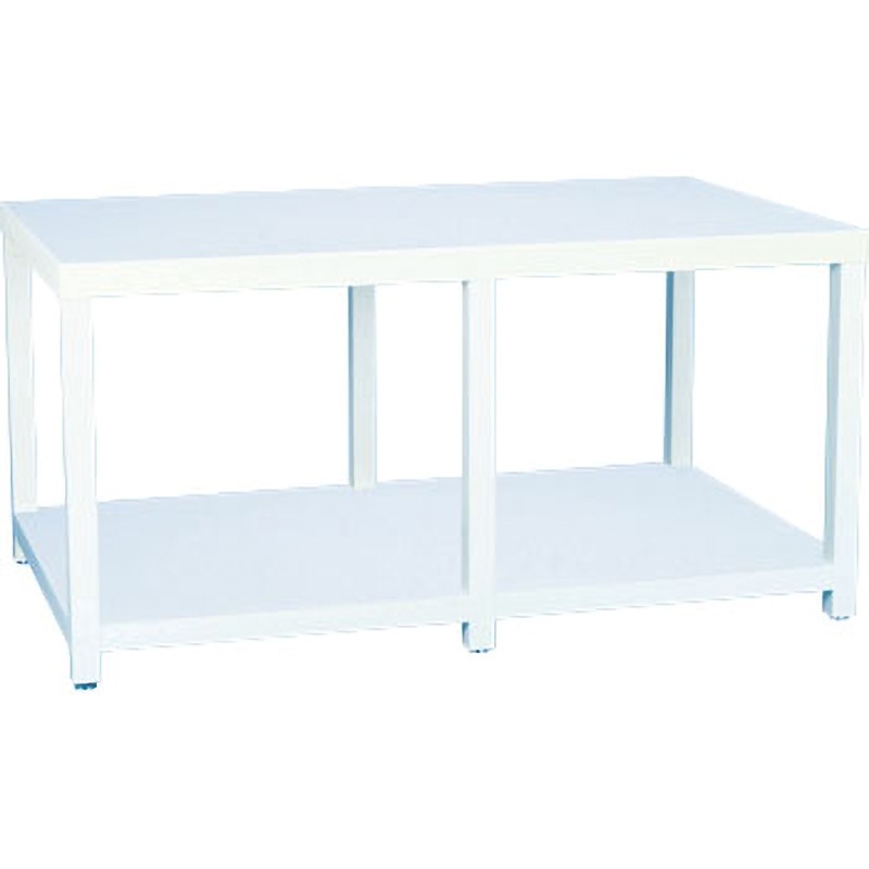PVCT-0960 塩ビ製作業台 新光化成 荷重100kg アイボリー色 間口900mm奥行600mm高さ740mm  PVCT-0960