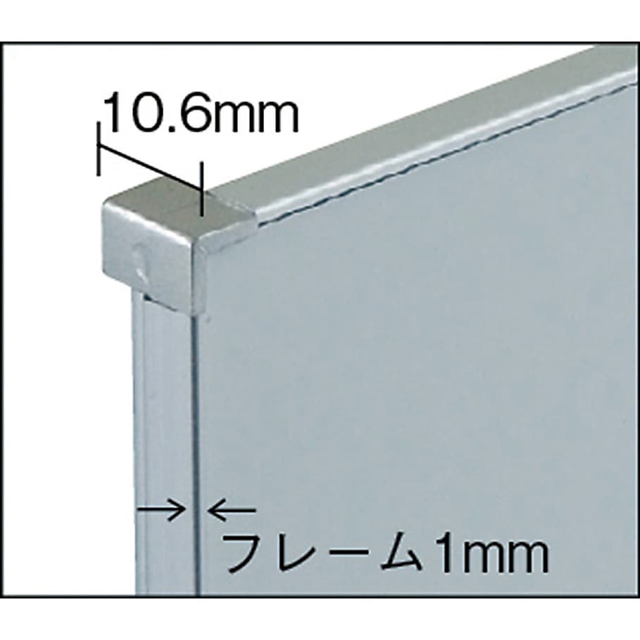 ML-340 メタルラインホワイトボード 日学 マグネット対応仕様 壁掛け 