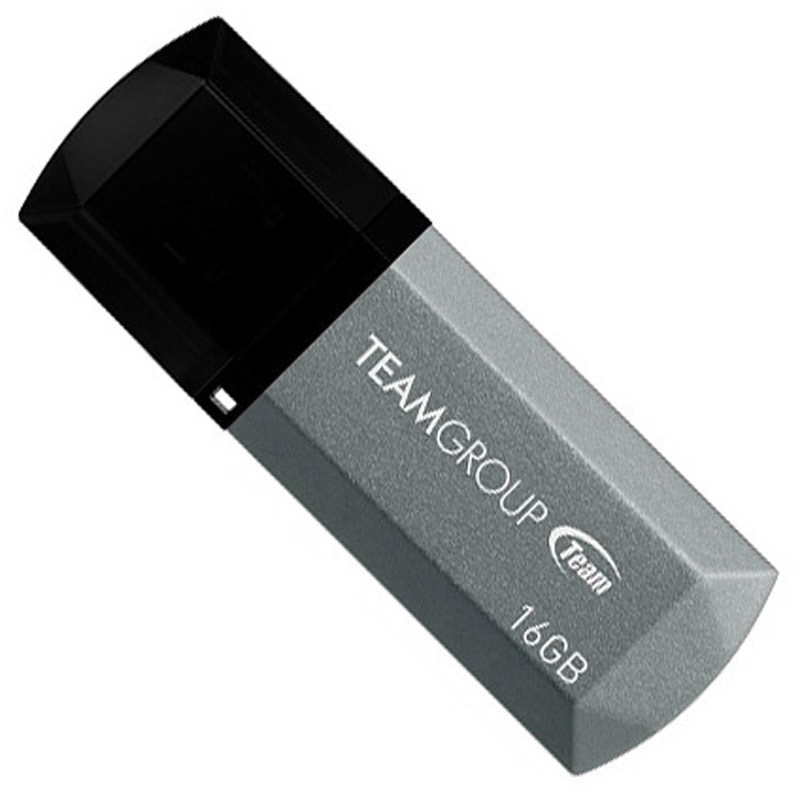 専用商品メモリ TC15316GS01 USB2.0 キャップ式USBメモリー Team(チーム) シルバー色