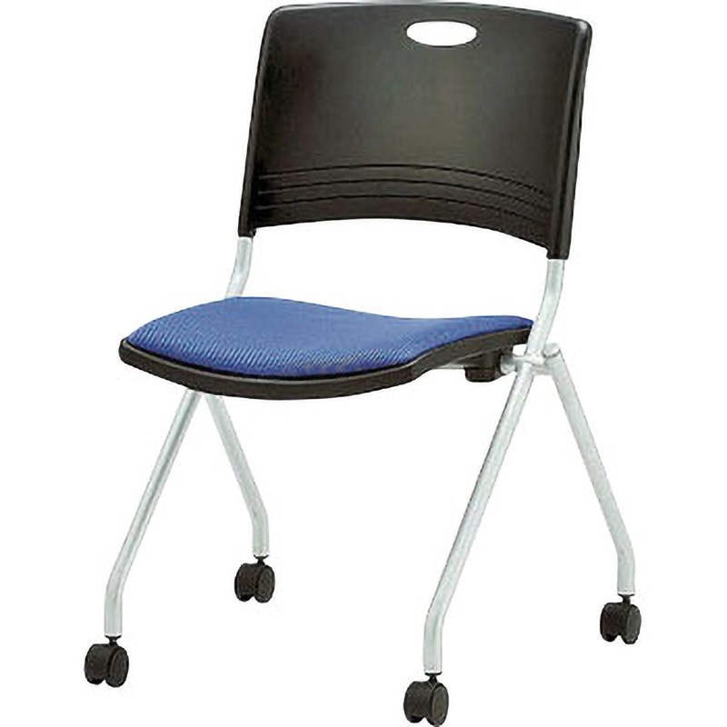 FNC-K5-PR スタッキングチェア(並行スタッキングタイプ) TOKIO(藤沢工業) キャスターあり 布張り PP樹脂成型品