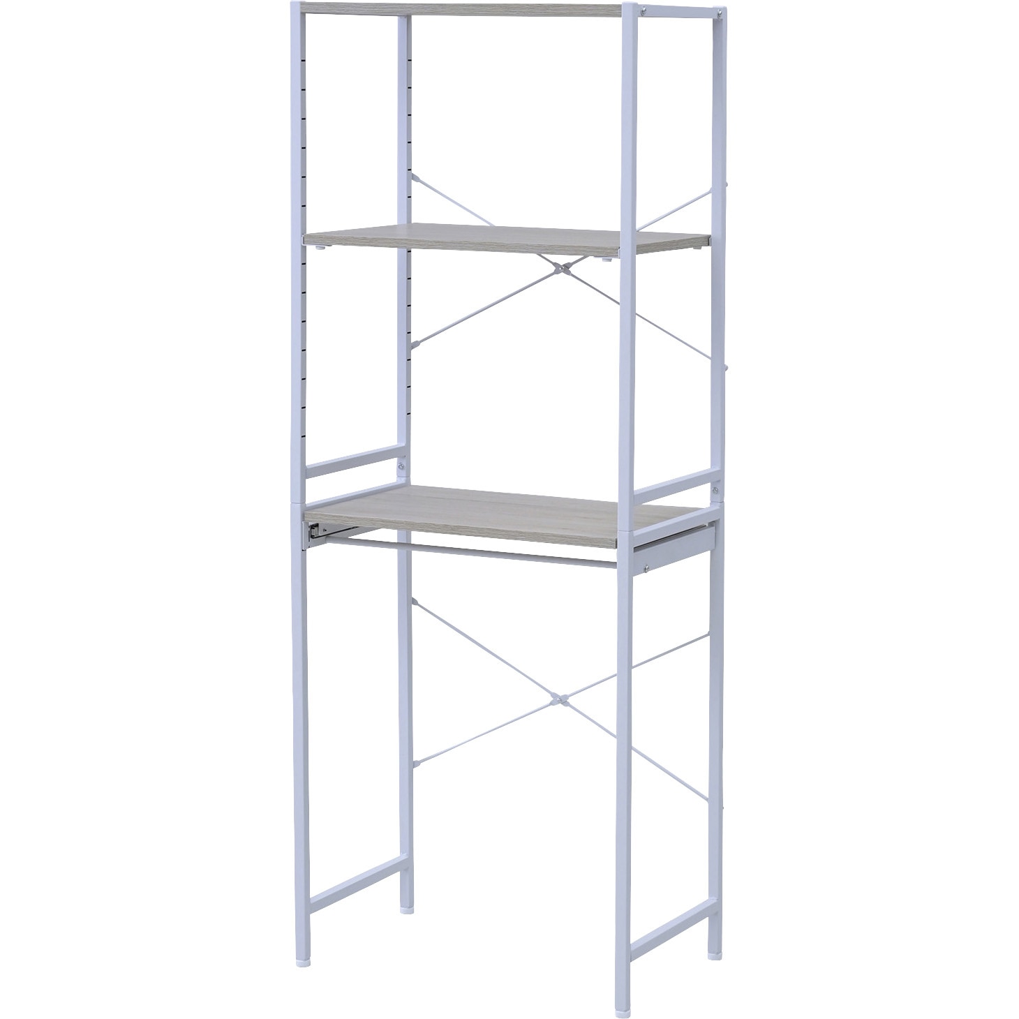 RSR-6140(AIV/SWH) ゴミ箱上 キッチンラック YAMAZEN(山善) Aアイボリー(木目)色 幅63cm