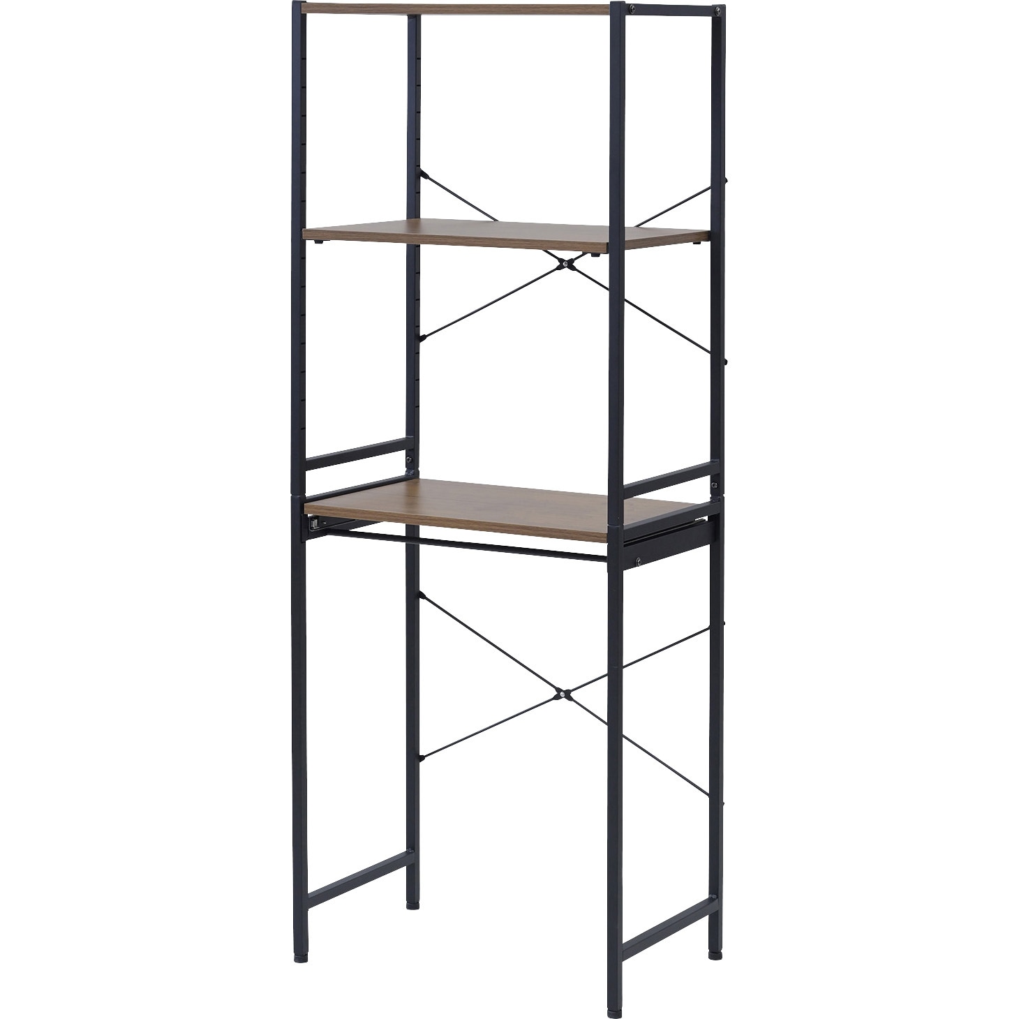 RSR-6140(ABR/SBK) ゴミ箱上 キッチンラック YAMAZEN(山善) Aブラウン