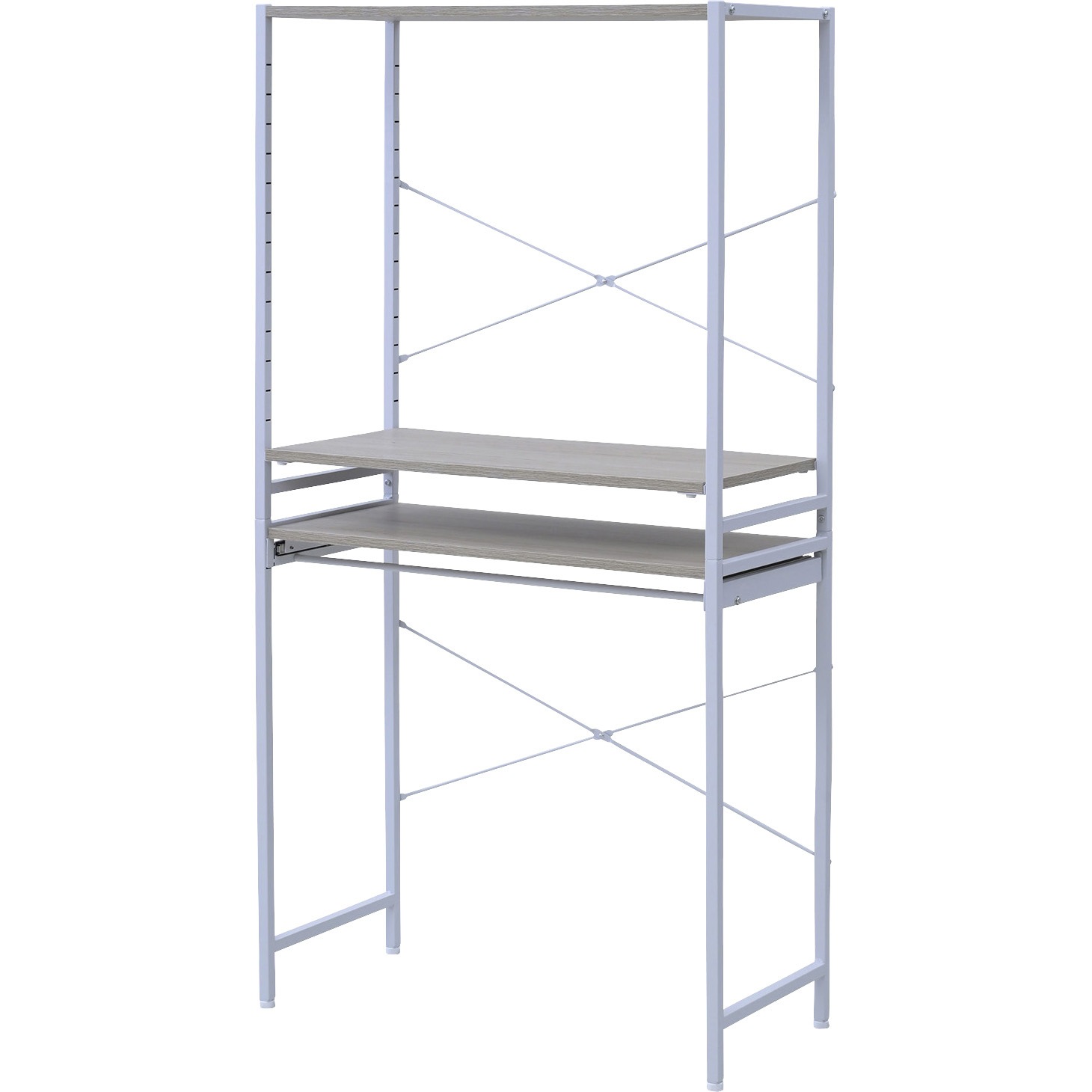 RSR-8540(AIV/SWH) ゴミ箱上 キッチンラック YAMAZEN(山善) Aアイボリー(木目)色 幅85cm