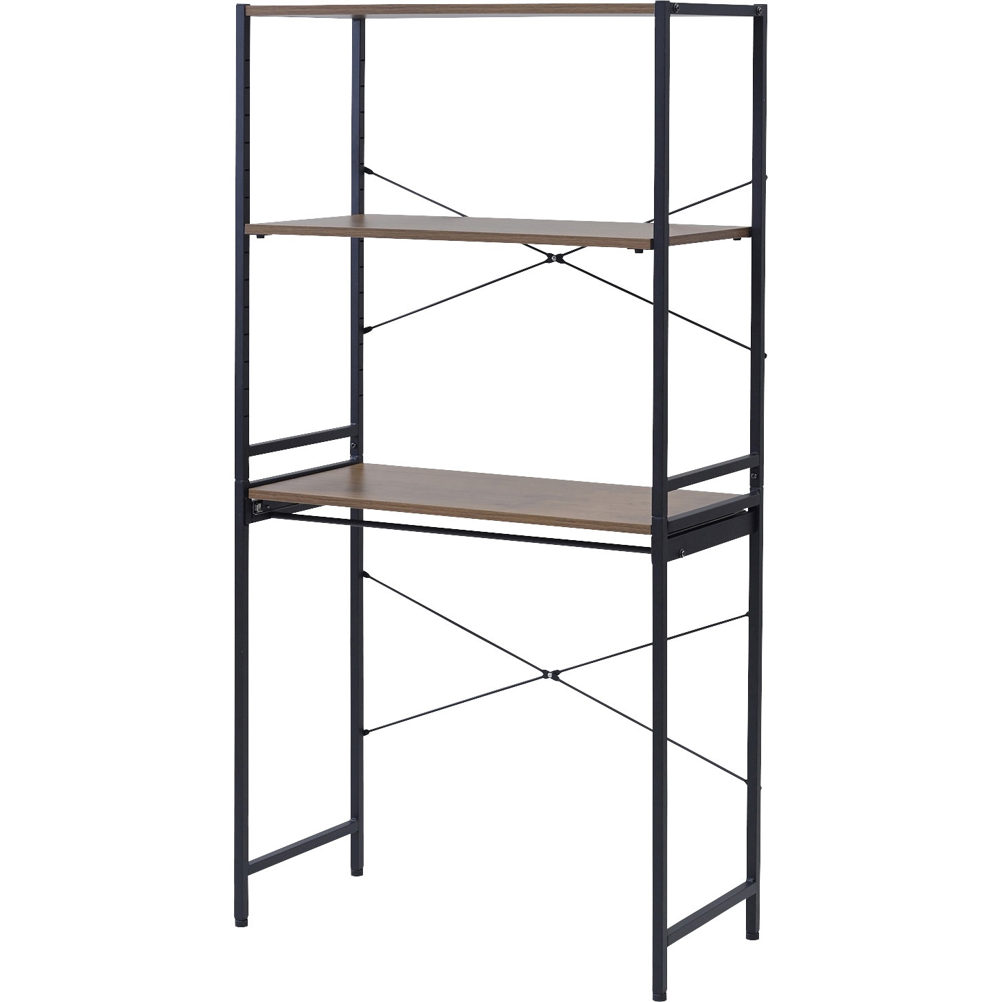 RSR-8540(ABR/SBK) ゴミ箱上 キッチンラック YAMAZEN(山善) Aブラウン