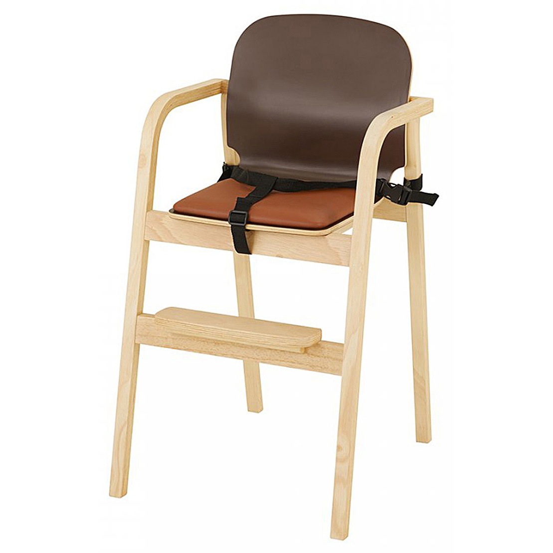 22426 木製 ハイチェア カトージ 幅42.7cm奥行50.5cm高さ80.5cm 1脚