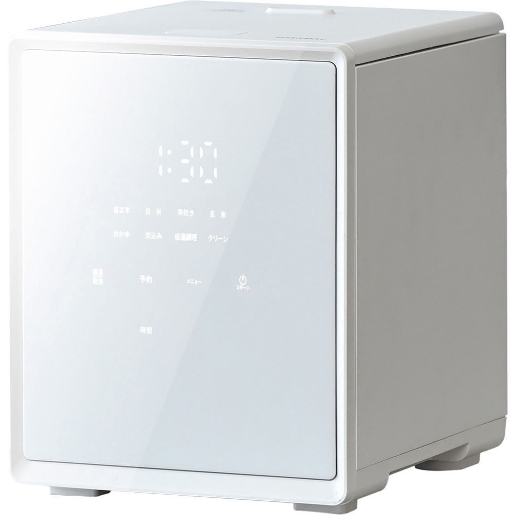 YJS-CM102(W) キューブ型炊飯器 1台 YAMAZEN(山善) 【通販モノタロウ】