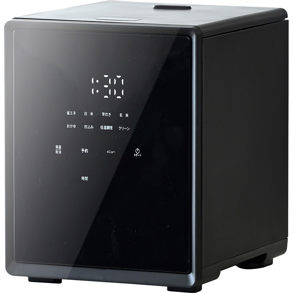 YJS-CM102(B) キューブ型炊飯器 1台 YAMAZEN(山善) 【通販モノタロウ】