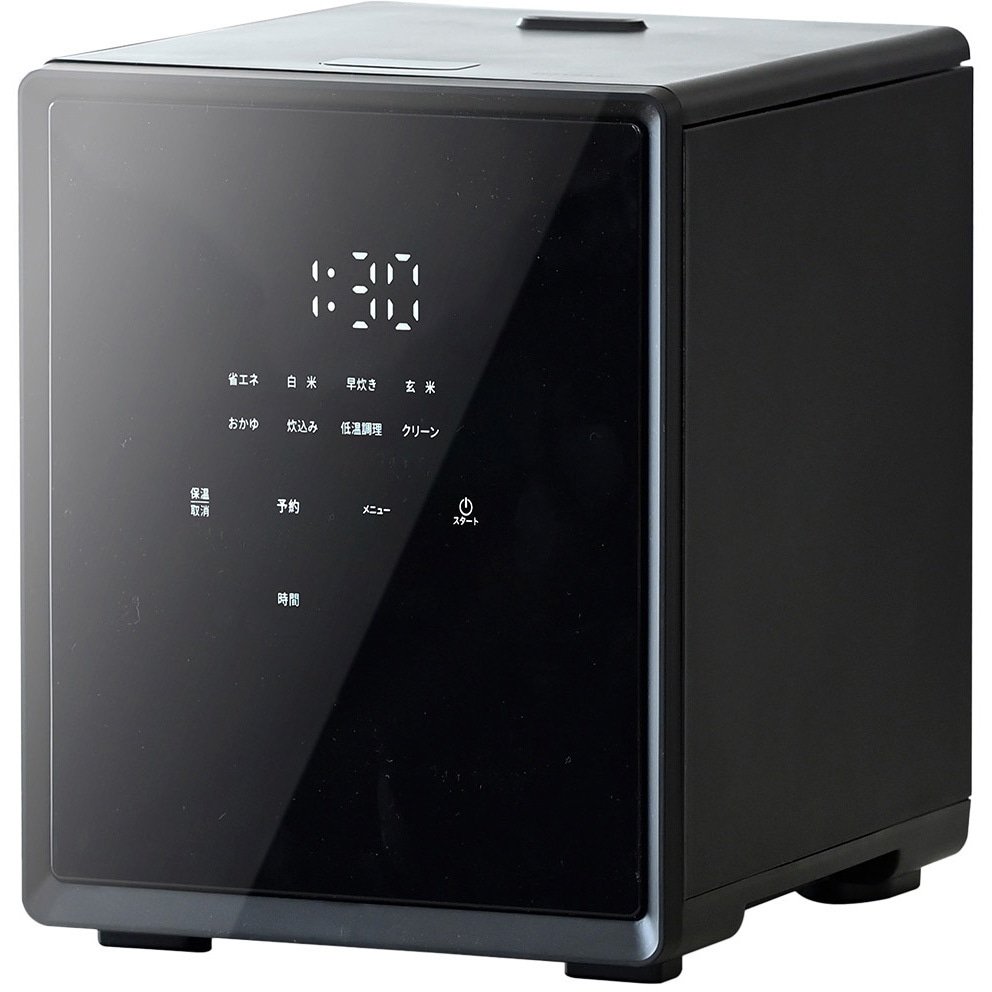 YJS-CM102 ブラックキューブ型炊飯器 YJS-CM102(B) キューブ型炊飯器 1台 YAMAZEN(山善) 【通販モノタロウ】