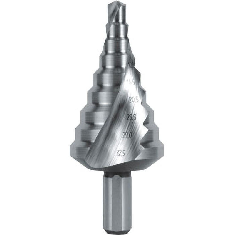 101-092 スパイラルステップドリル (2枚刃タイプ) RUKO コバルトハイス製 ノンコーティング シャンク径10mm  101-092