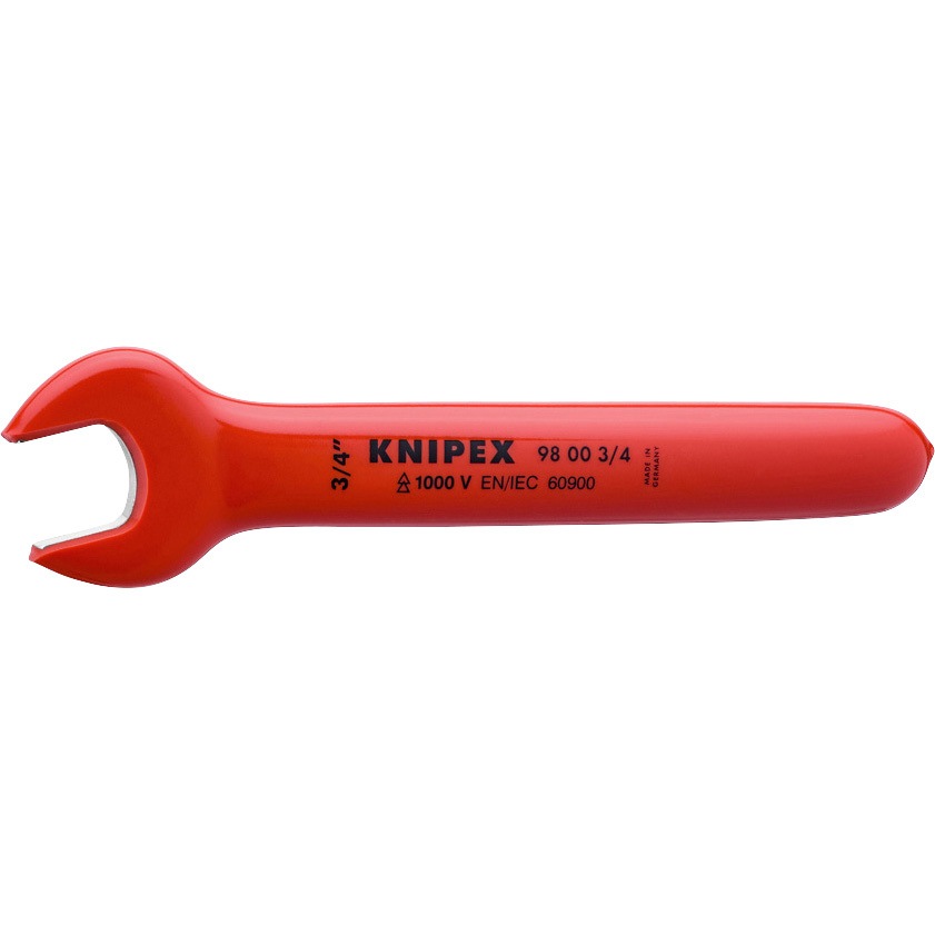 9800-3/4 絶縁片口スパナ 1丁 KNIPEX(クニペックス) 【通販モノタロウ】