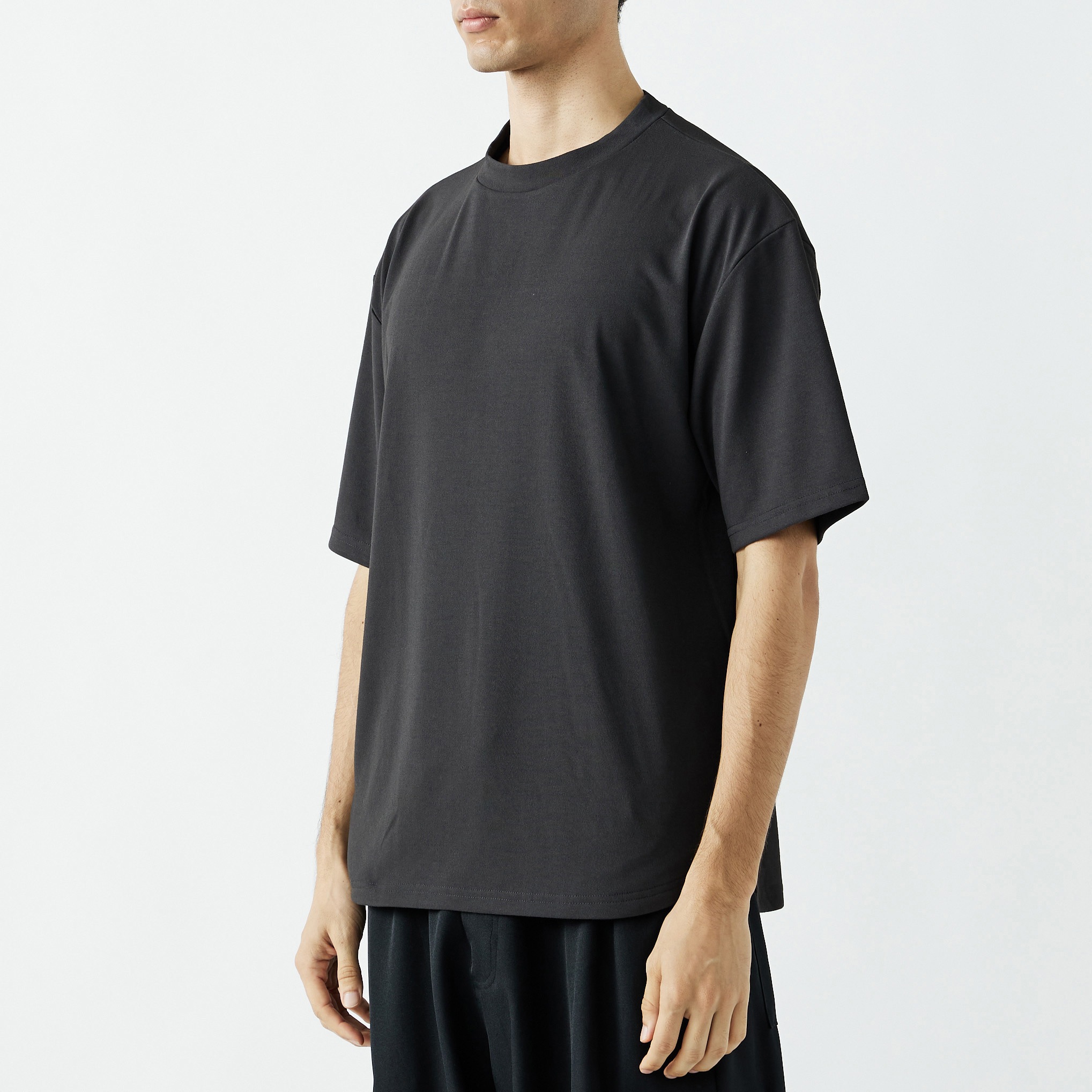 FB-710 汗染み軽減オーバーサイズ5分袖Tシャツ(ミディアムウエイト