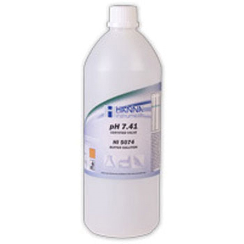 HI 5074 pH標準液(テクニカルタイプ) HANNA(ハンナインスツルメンツ・ジャパン) pH値7.41  1本(500mL) HI 5074