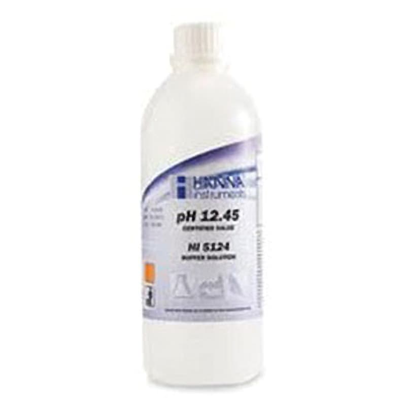 HI 5124 pH標準液(テクニカルタイプ) HANNA(ハンナインスツルメンツ・ジャパン) pH値12.45  1本(500mL) HI 5124