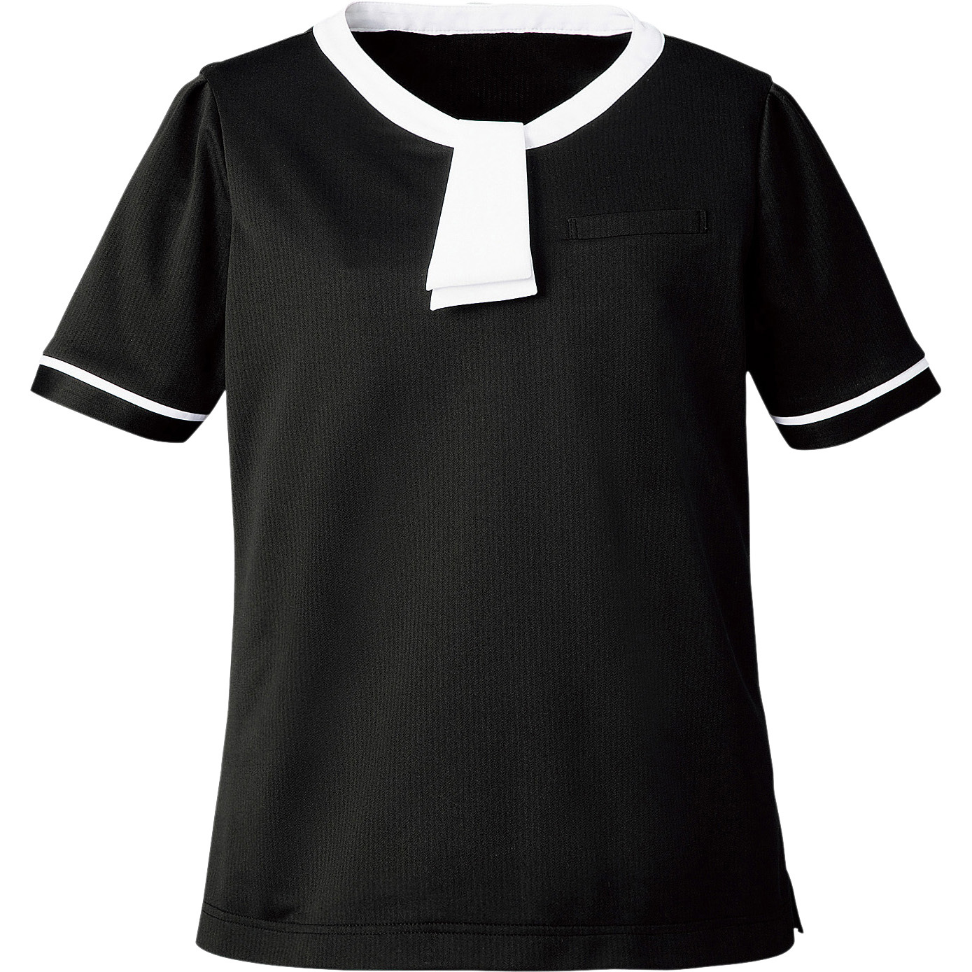 FB71495 ポロシャツ/リボン付 フォーク(Nuovo) ブラック色 5号サイズ  FB71495