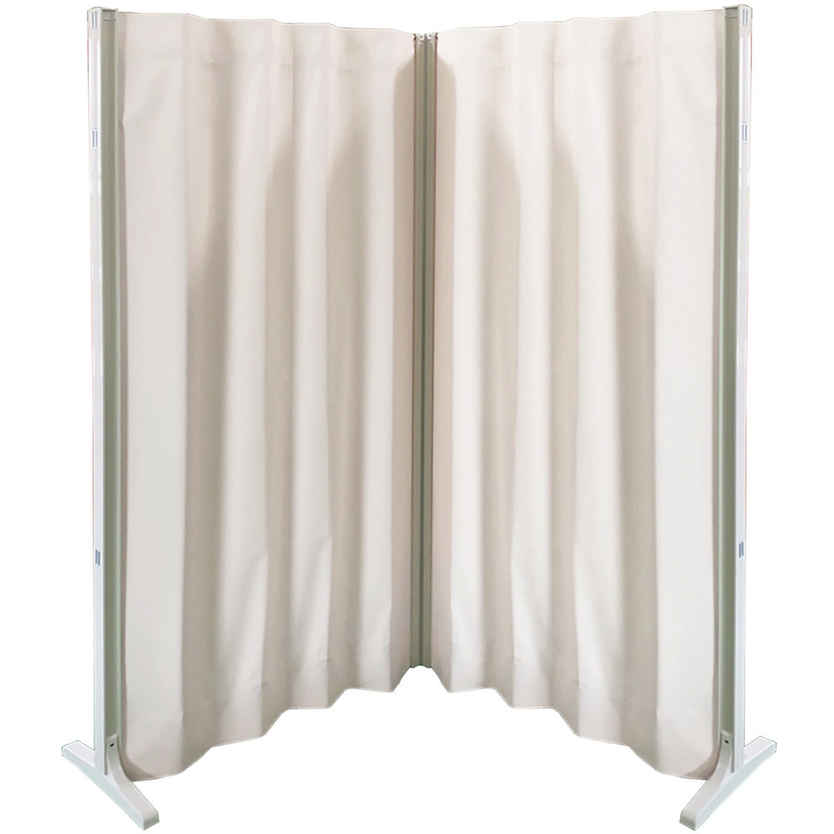 W1500XD340XH1650MM 抗菌アコーディオンスクリーン コーナ ピンク W1500XD340XH1650MM 1台 東京ブラインド工業 【通販モノタロウ】