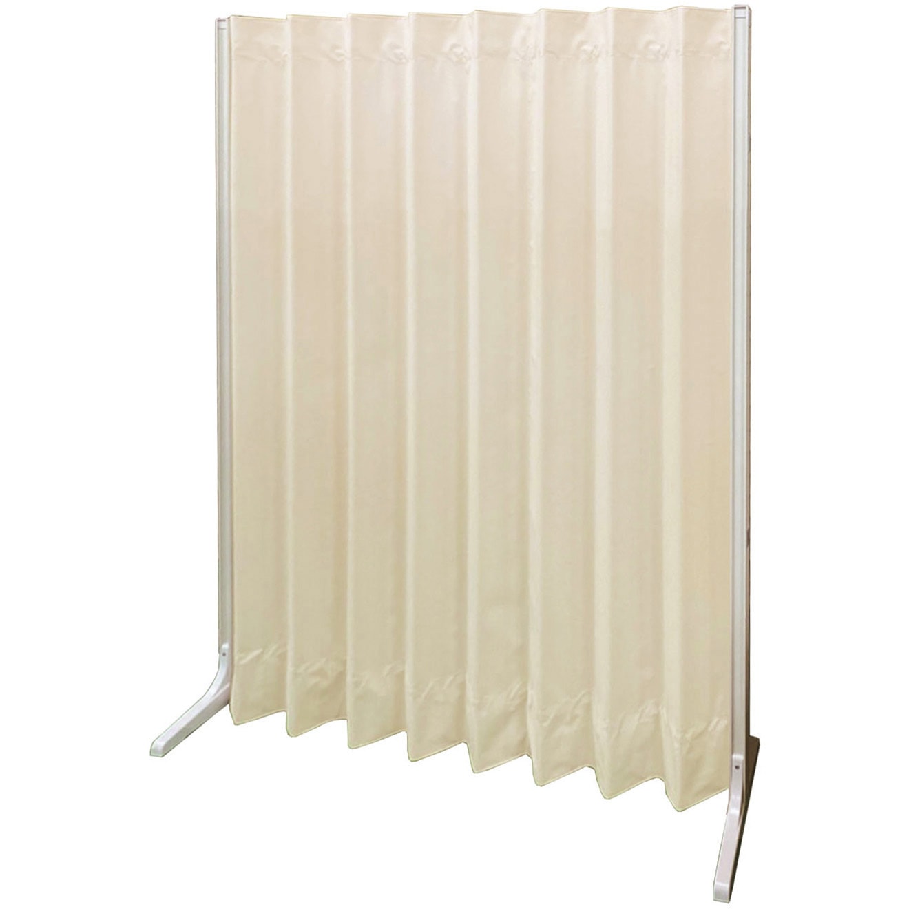W1500XD340XH1800MM 抗菌アコーディオンスクリーン 直線型 ベージュ W1500XD340XH1800MM 1台 東京ブラインド工業 【通販モノタロウ】