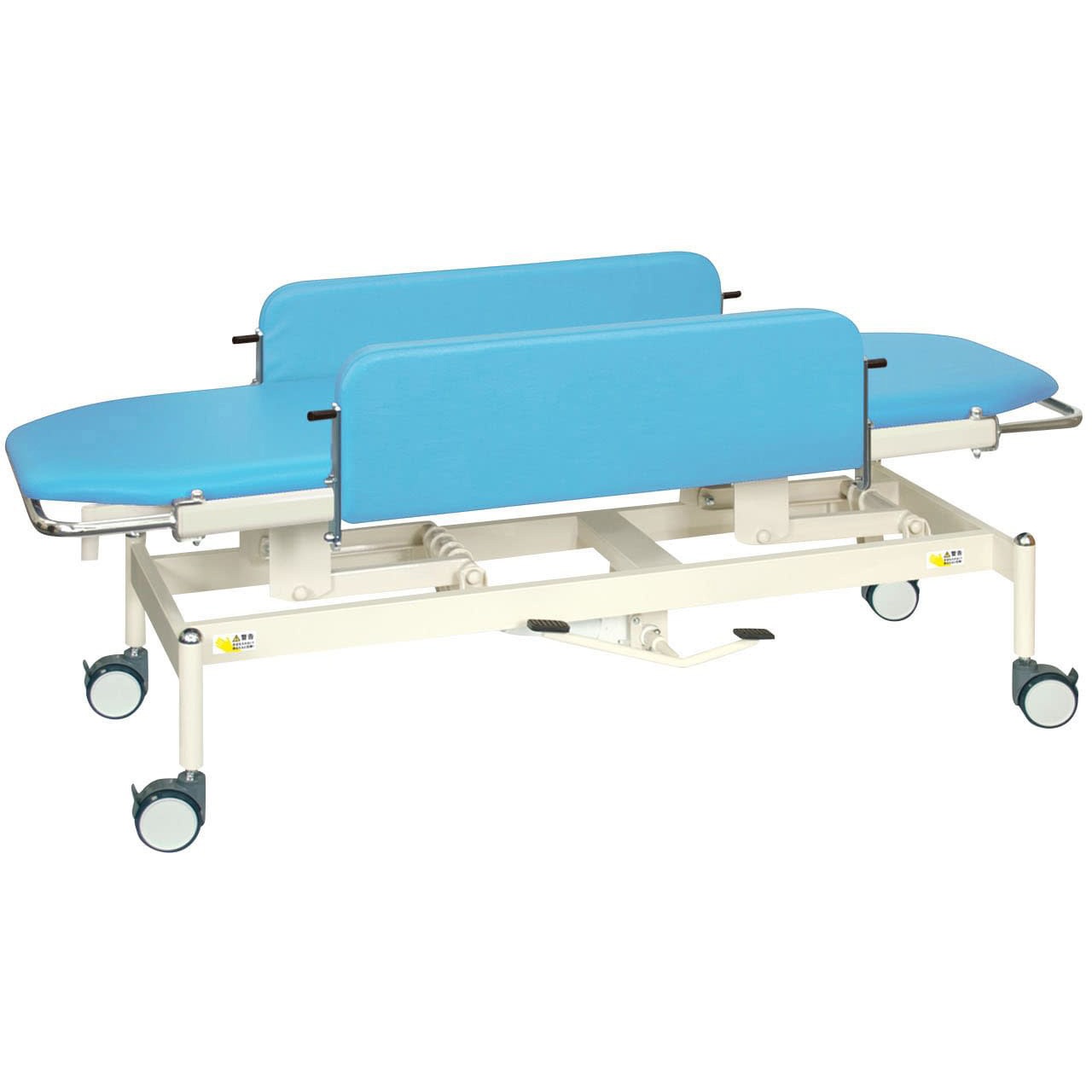 TB-1349(60X180X47-83 油圧ストレッチャー100 ビニルレザースカイブルー TB-1349 60X180X47-83 1台 高田ベッド製作所 【通販モノタロウ】