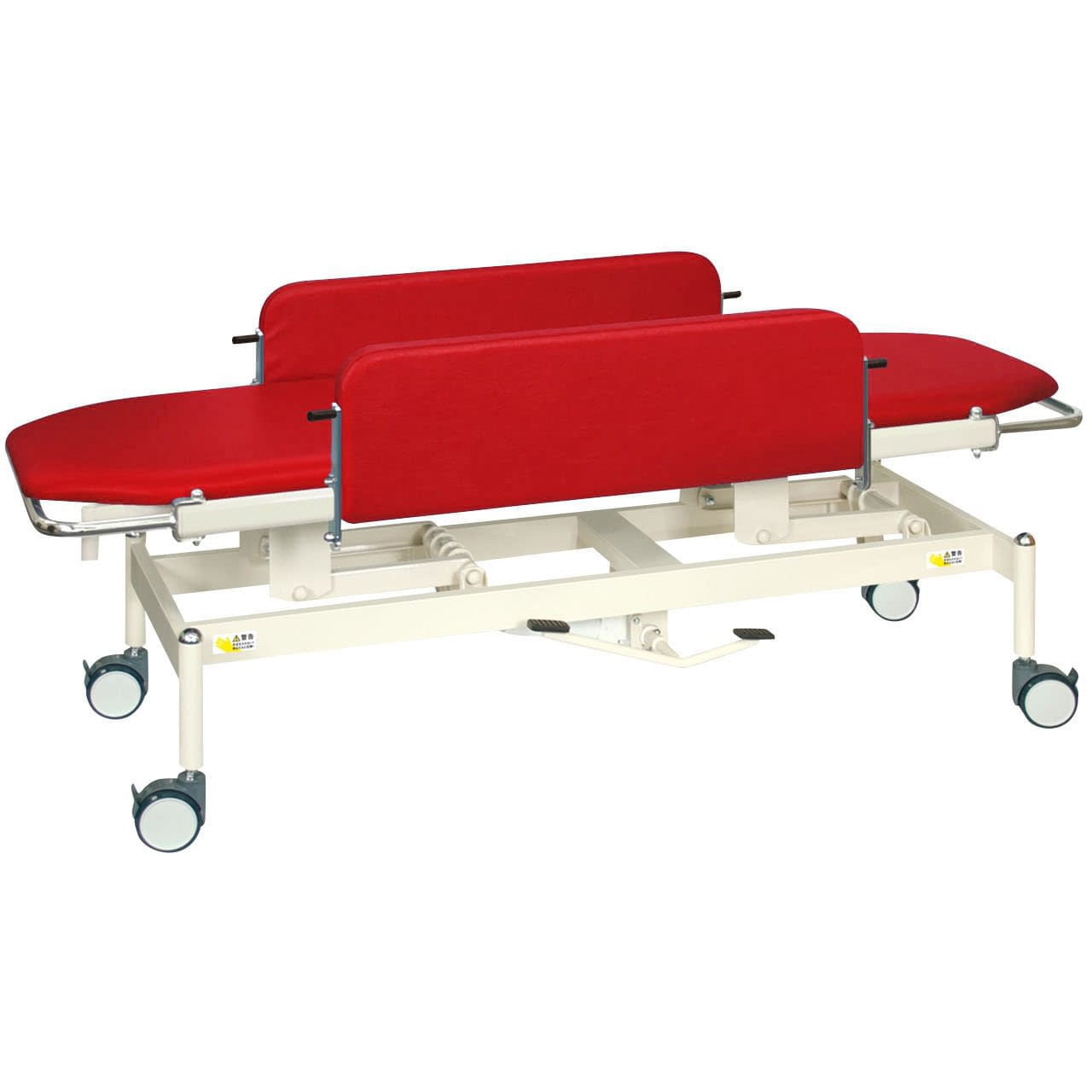 TB-1349(60X180X47-83 油圧ストレッチャー100 ビニルレザーレッド TB-1349 60X180X47-83 1台 高田ベッド製作所 【通販モノタロウ】