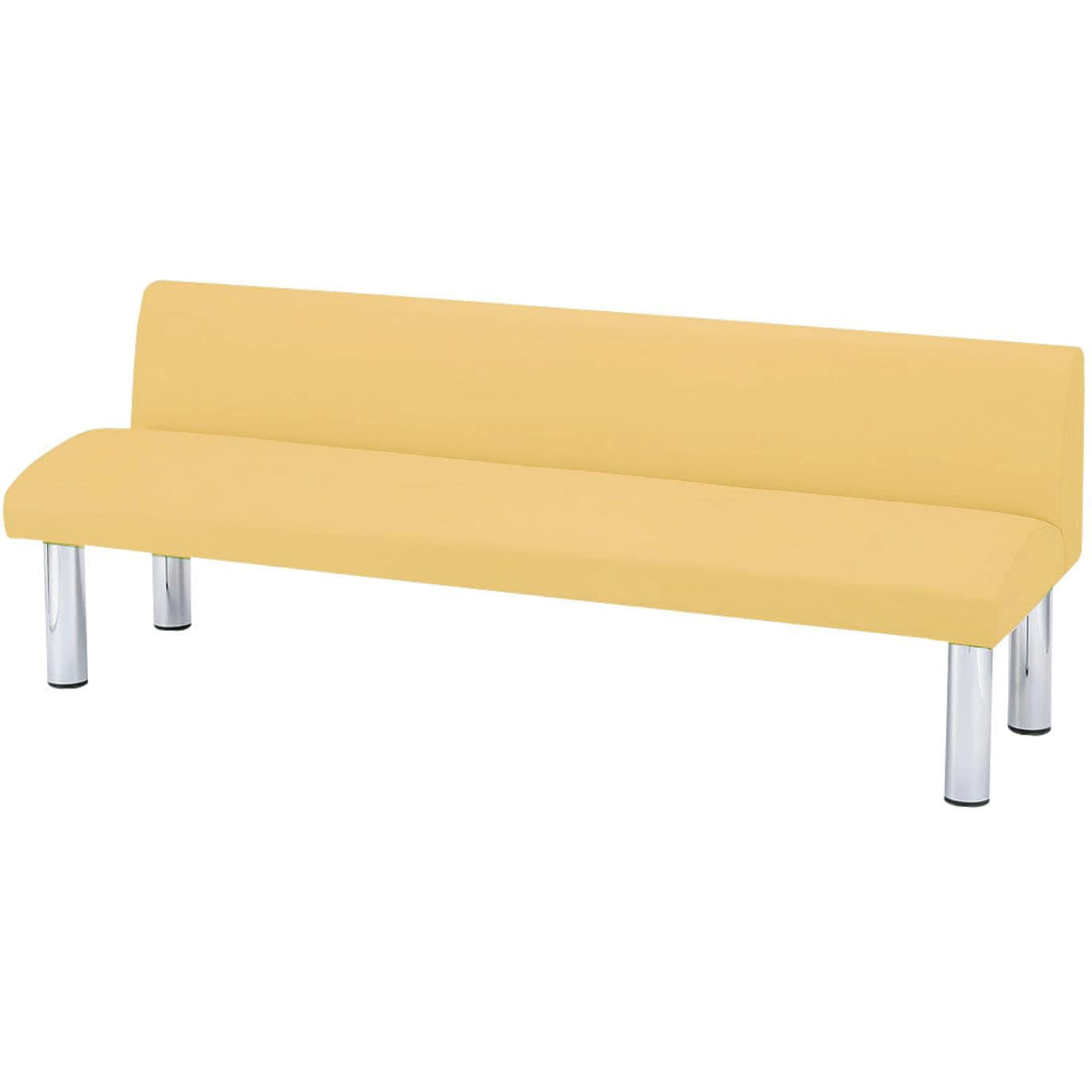 HKZ-15A(150X59X65CM ロビーチェア マスタードイエロー HKZ-15A 150X59X65CM 1台 ニシキ工業 【通販モノタロウ】