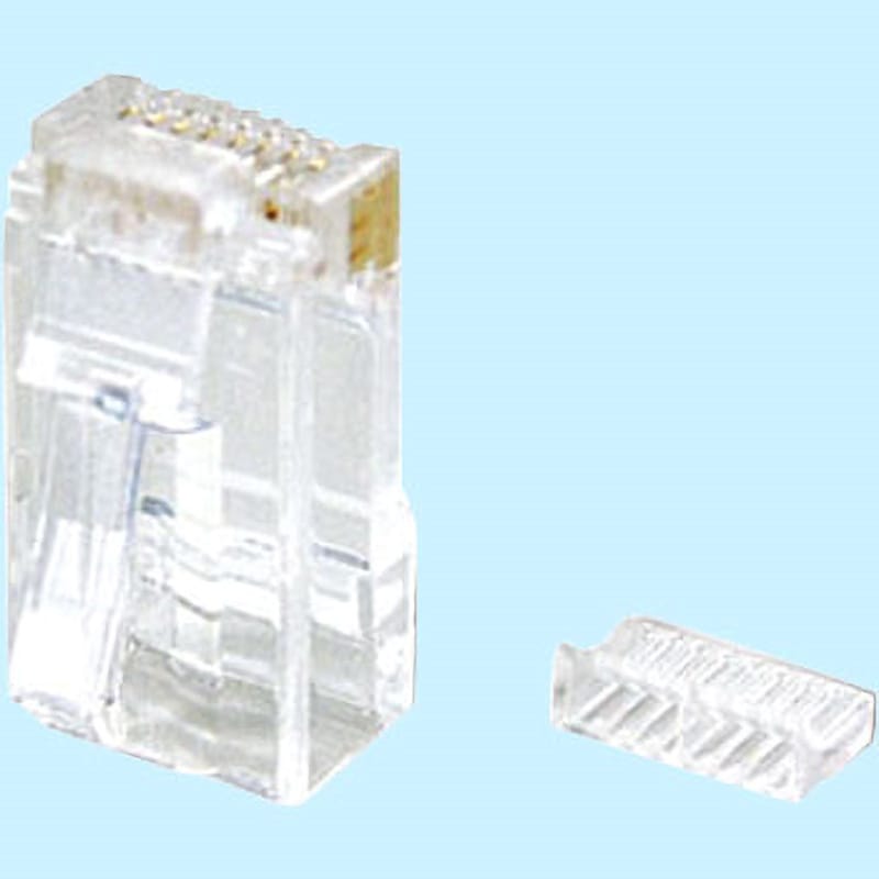 HLA-T-EP-T100 eプラグ/CAT5e対応モジュラープラグ 単線導体用 RJ-45 1パック(100個) 協和ハーモネット 【通販モノタロウ】