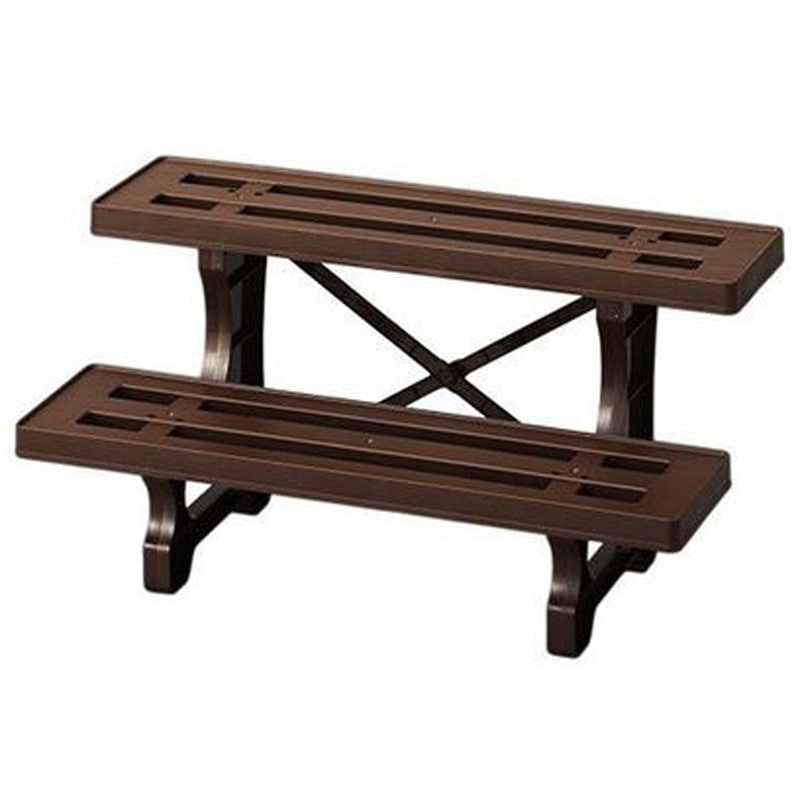 チョコブラウン フラワースタンド2段600 1個 グリーンパル 【通販