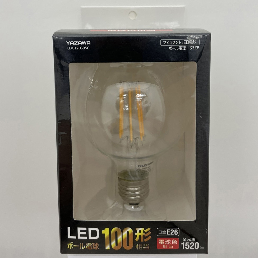 LDG12LG95C フィラメントLED ボール形 YAZAWA(ヤザワ