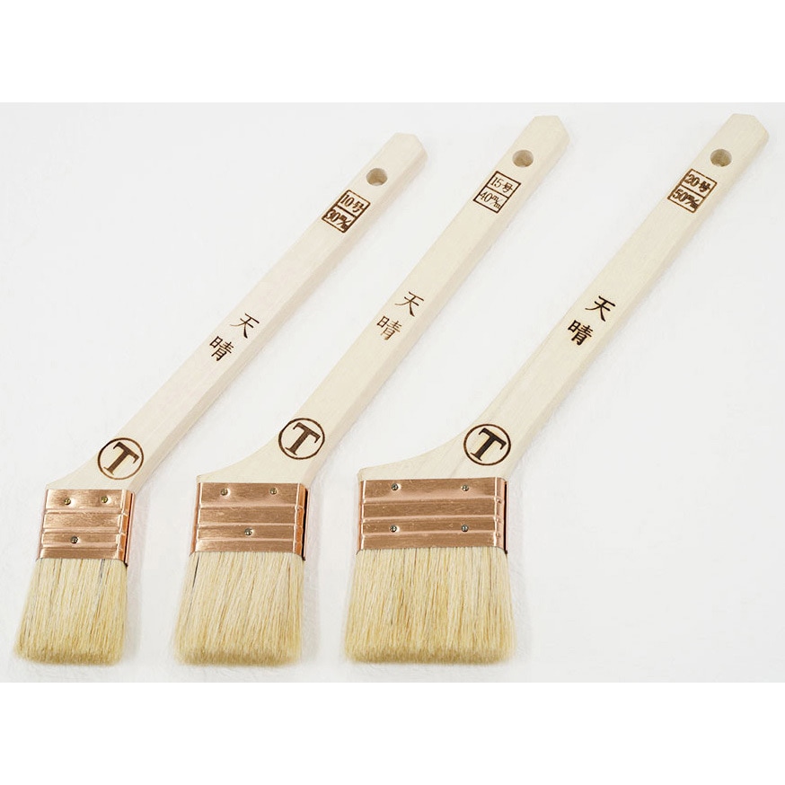 101872 0030 天晴 胴巻 筋違 白 大塚刷毛製造 白毛 寸法30mm 101872