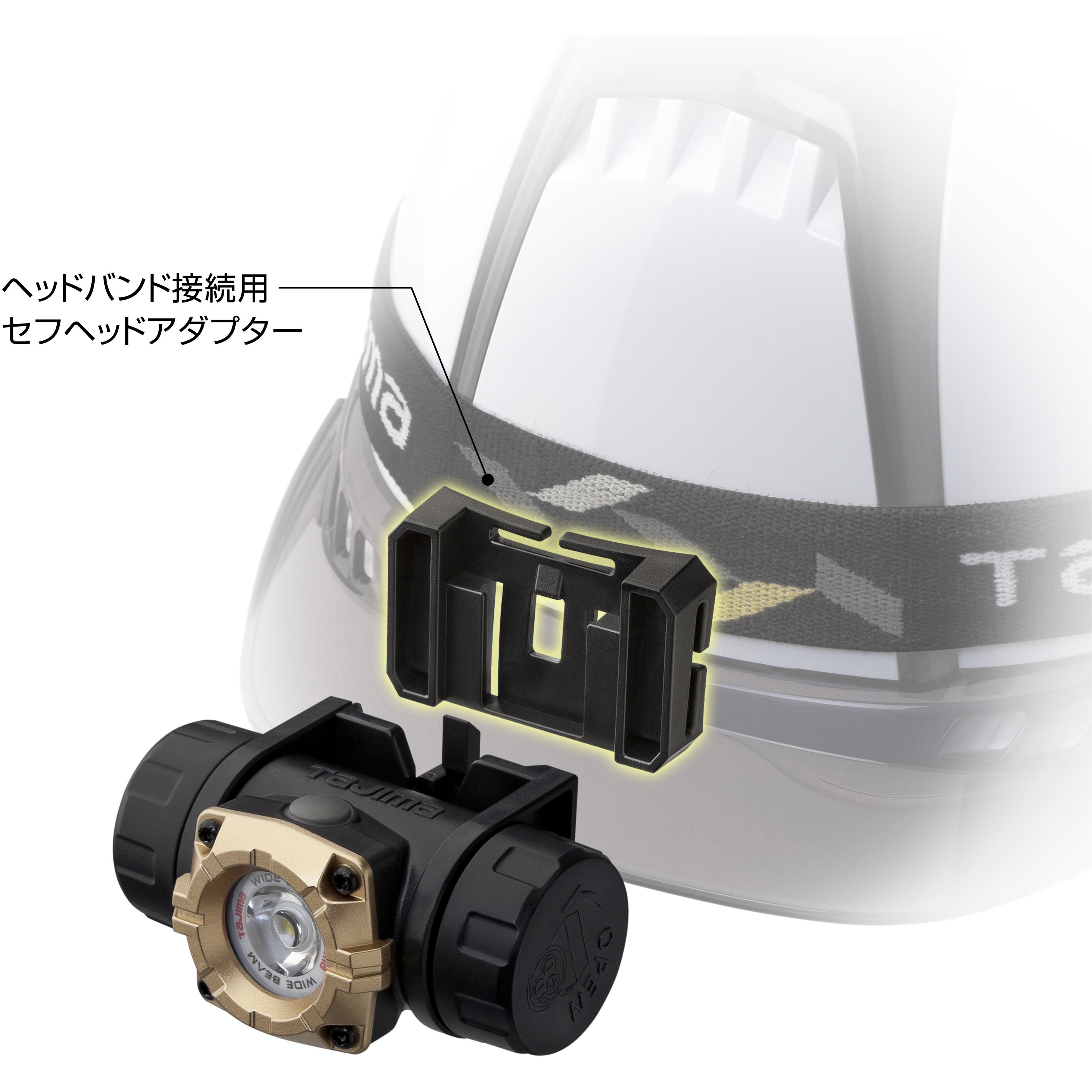 Tajima 3-BEAM ヘッドライト 新品未使用品 ヤマダモール | タジマ(Tajima) ペタLEDヘッドライトU303セット2