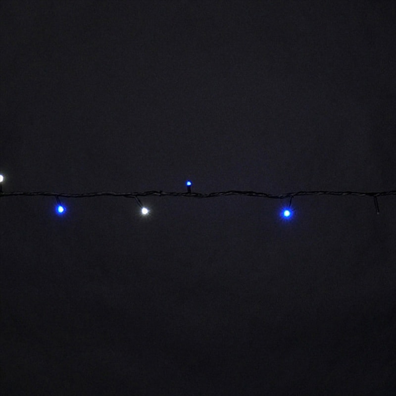 SJX-S05-25WB LEDストリングSJX(フォールタイプ) DENSAN(デンサン/ジェフコム) 屋外用IP44タイプ 長さ2.5mm  SJX-S05-25WB