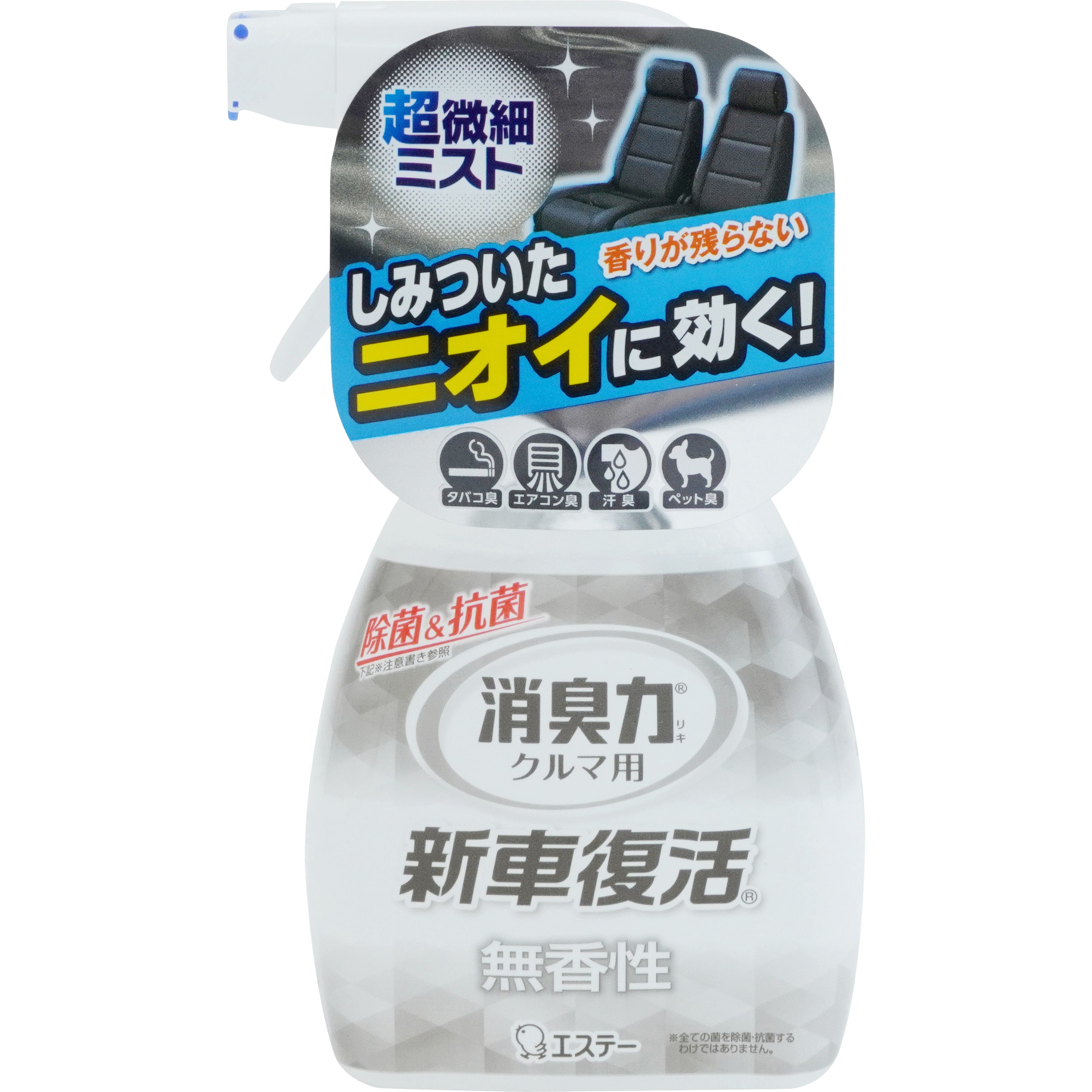 消臭力クルマ用 新車復活消臭剤 1本 250ml エステー 通販サイトmonotaro