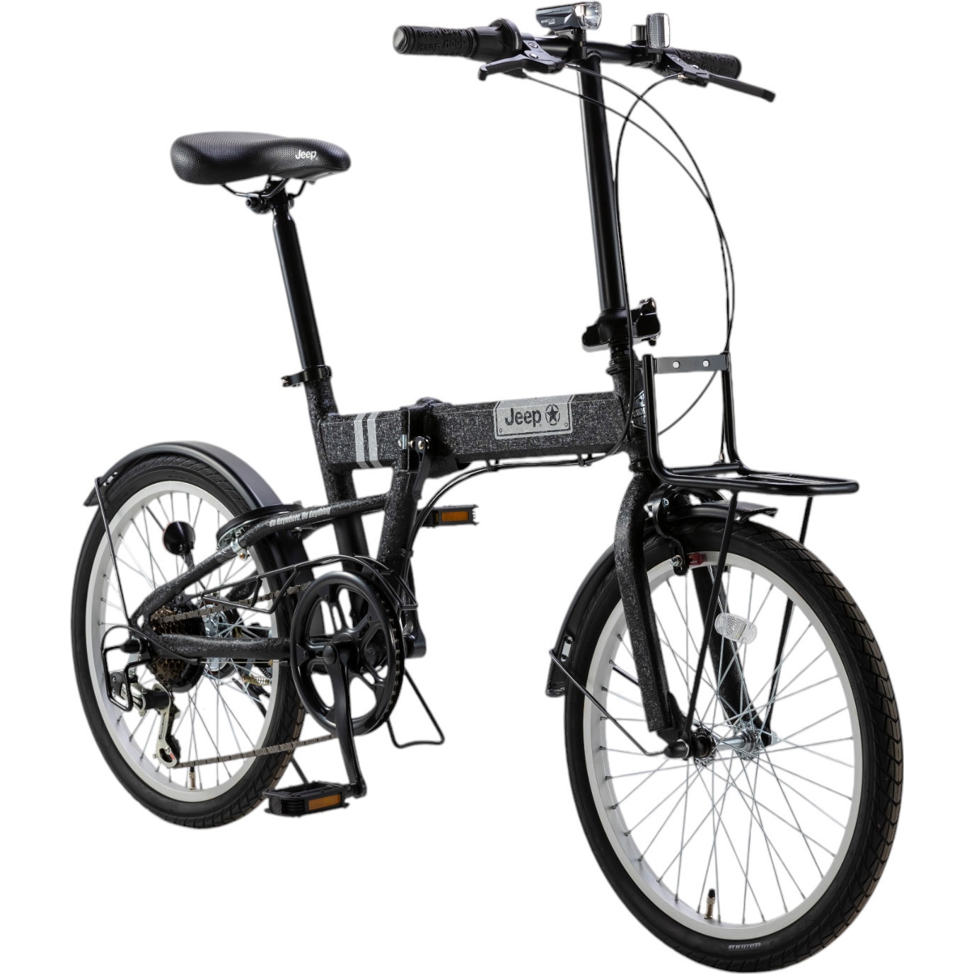 20型6段変速付き折りたたみ自転車 2025モデル【簡易組立品】 Jeep
