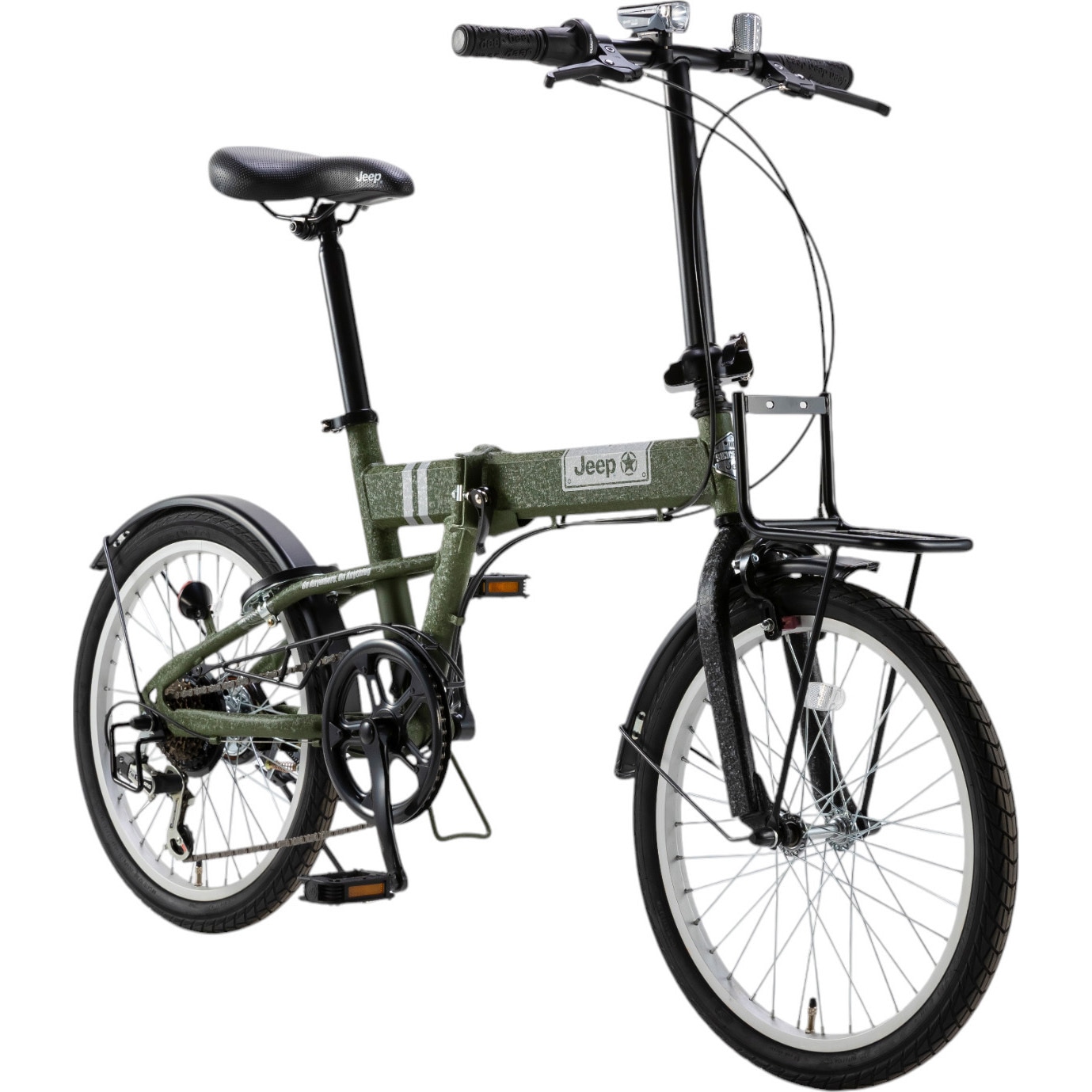 2025モデルJeep 20インチ 折り畳み自転車 シマノ6段変速 後輪リング錠 Jeep - 2025モデルJeep 20インチ 折り畳み自転車 シマノ6段変速 後輪