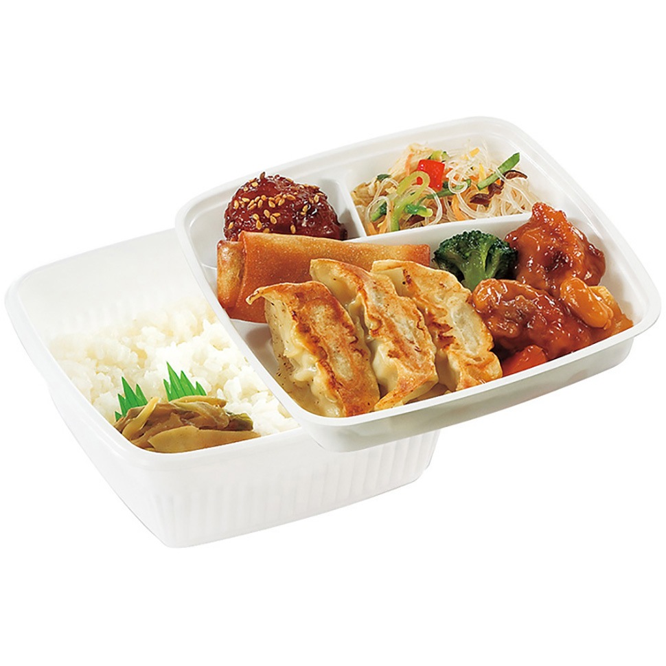 14499 弁当容器 BF-210 ホワイト本体 1枚(1200枚) cotta 【通販モノタロウ】