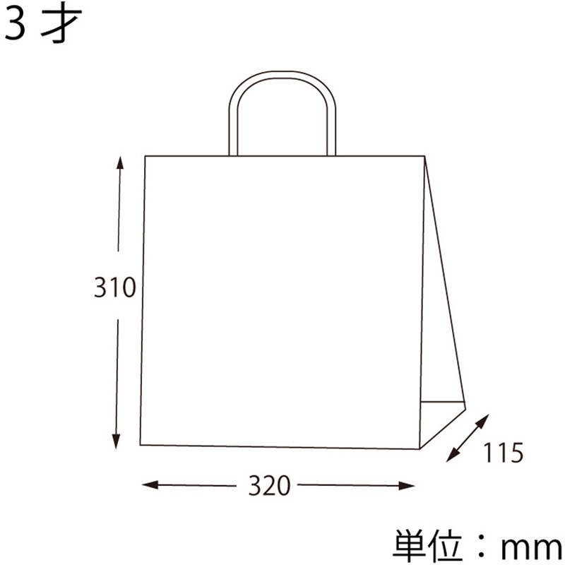 41936 25チャームバッグ 未晒アメリカンクラブ cotta 幅320mm奥行115mm高さ310mm 1枚(400枚)