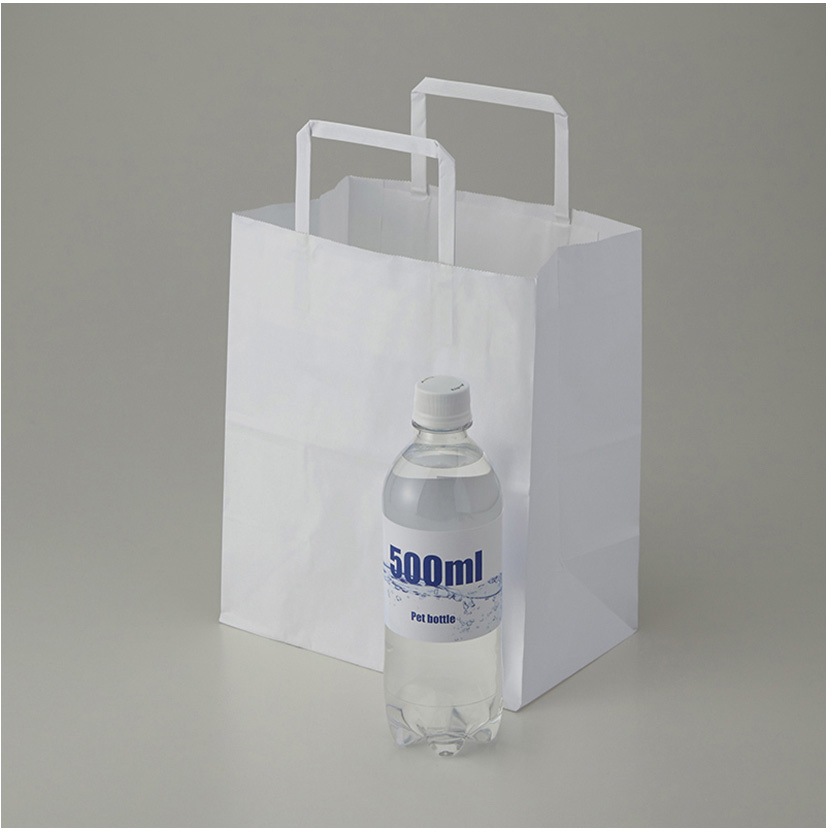 41955 H25チャームバッグ S2 晒白無地 cotta 幅220mm奥行130mm高さ255mm 1枚(300枚)