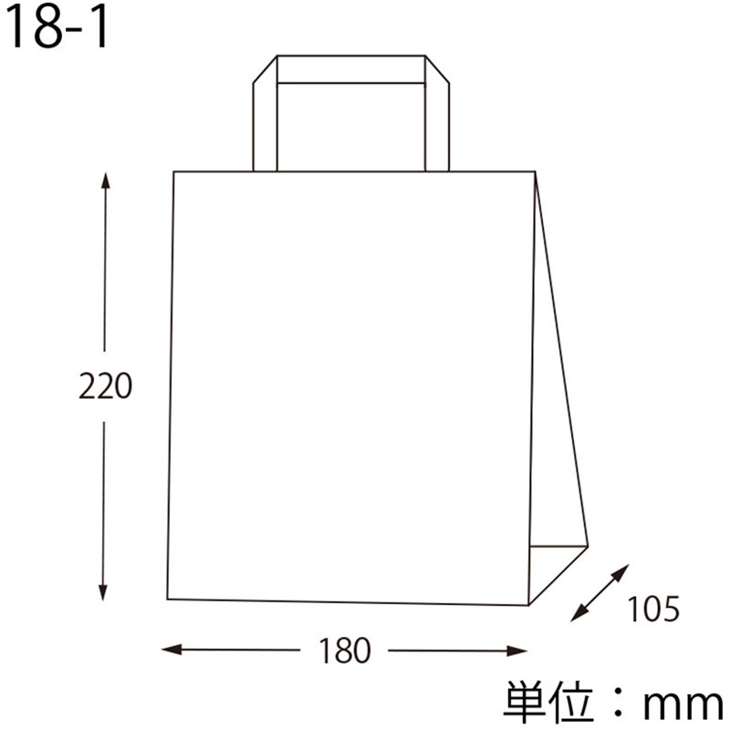 42024 H25チャームバッグ 未晒無地 1枚(300枚) cotta 【通販モノタロウ】