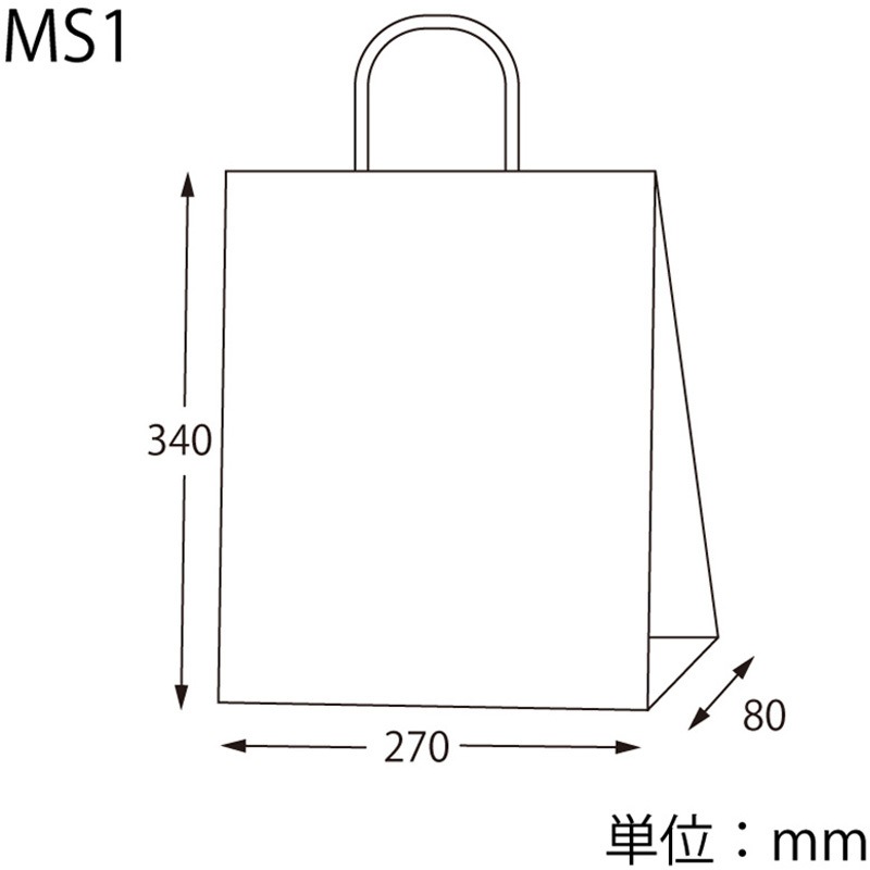 42039 25チャームバッグ MS1 苔市松 cotta 幅270mm奥行80mm高さ340mm 1枚(200枚)