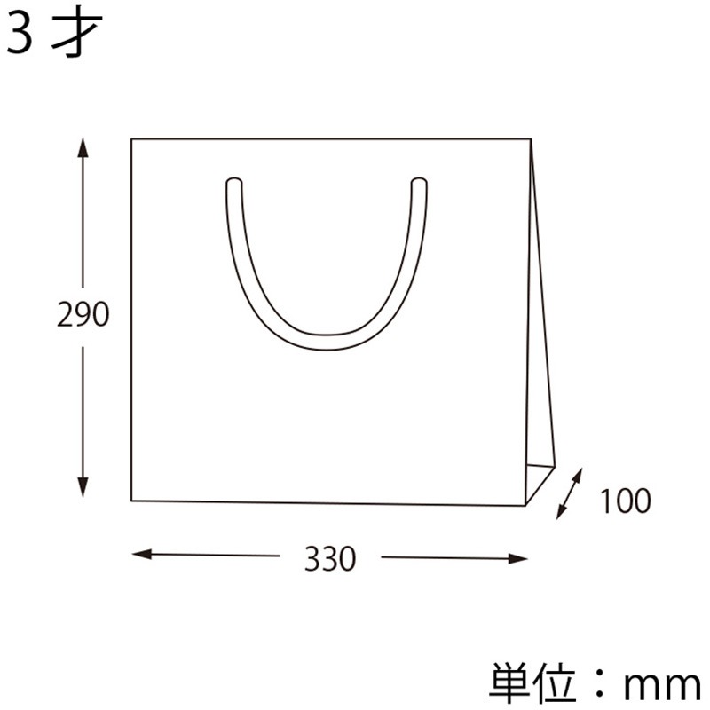 42112 カラーチャームバッグ cotta ブラウン色 幅330mm奥行100mm高さ290mm 1枚(100枚)
